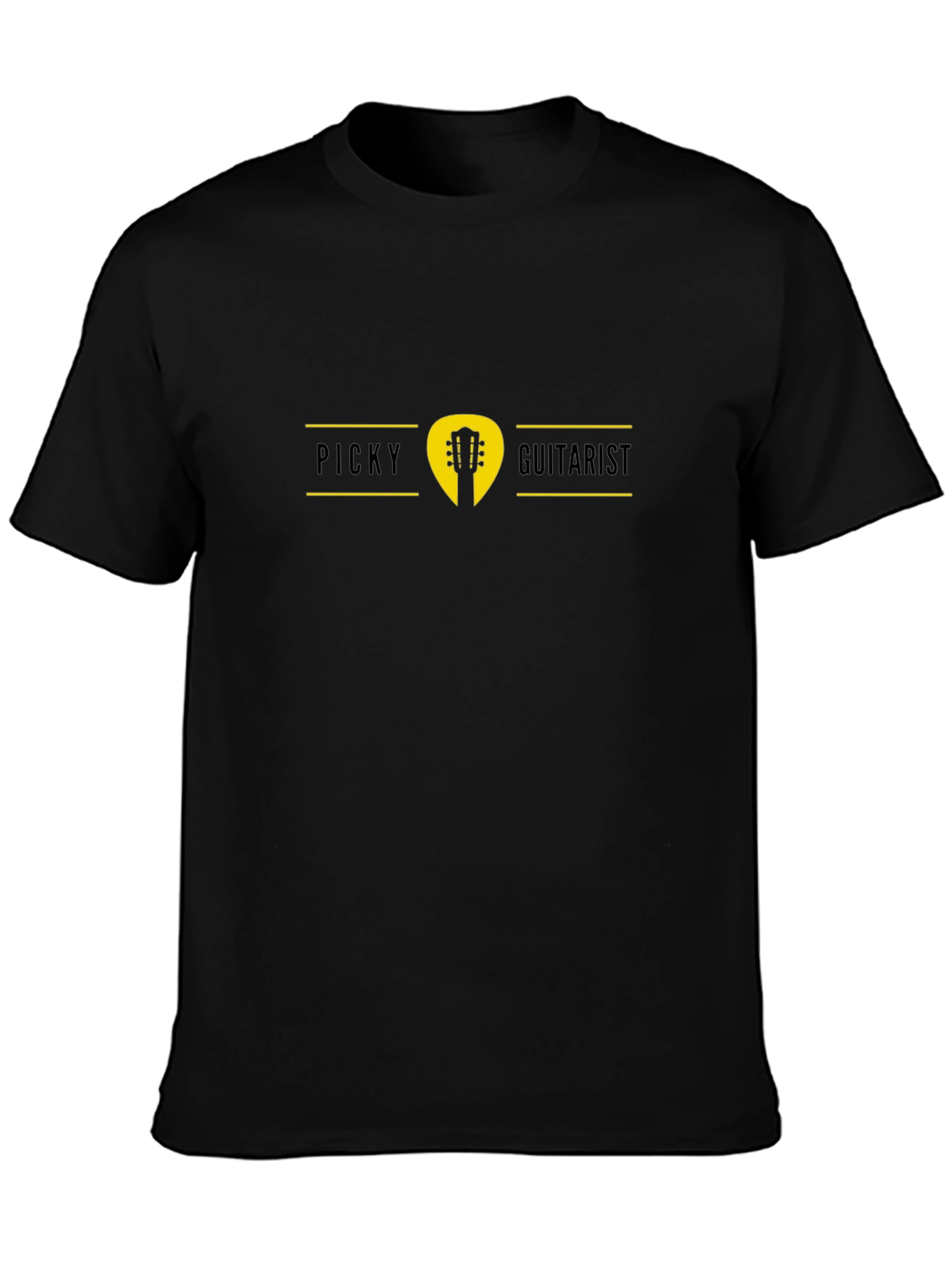 Picky Guitarist Black T-Shirt - Music Lover Tee
