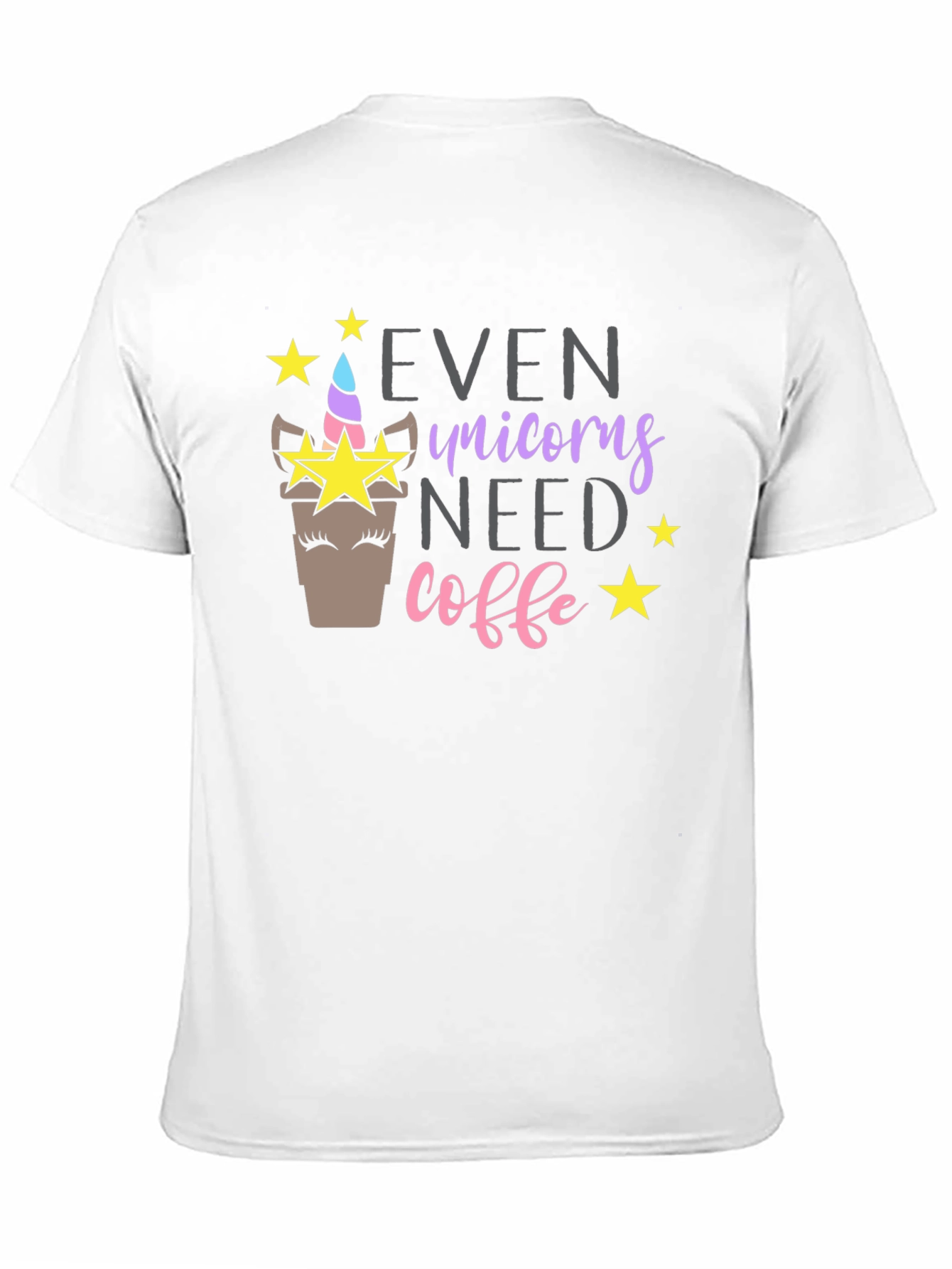 Unicorn Coffee Graphic T-Shirt