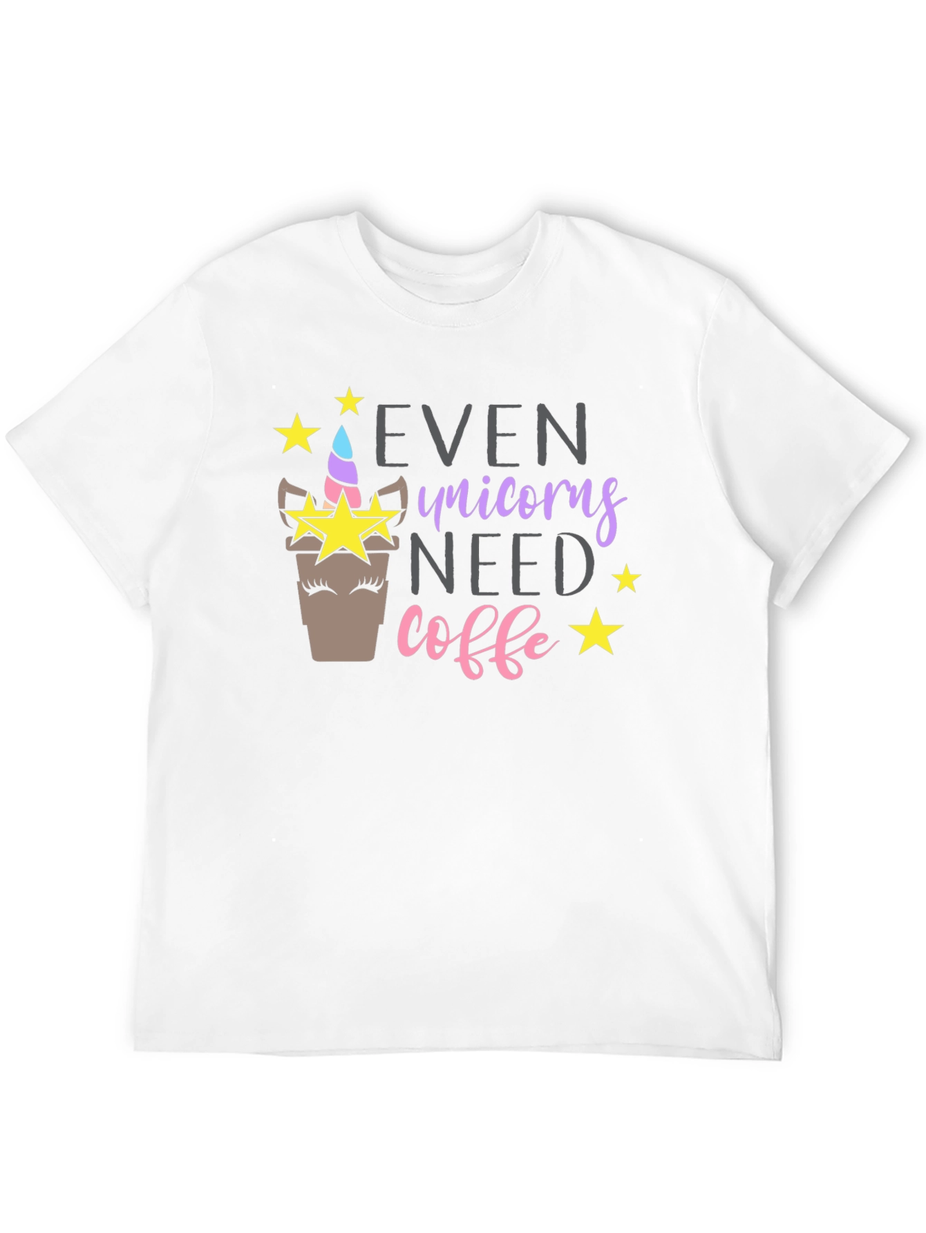 Unicorn Coffee Graphic T-Shirt