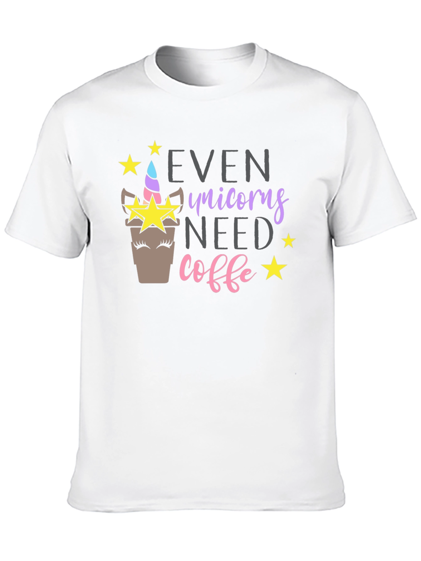 Unicorn Coffee Graphic T-Shirt
