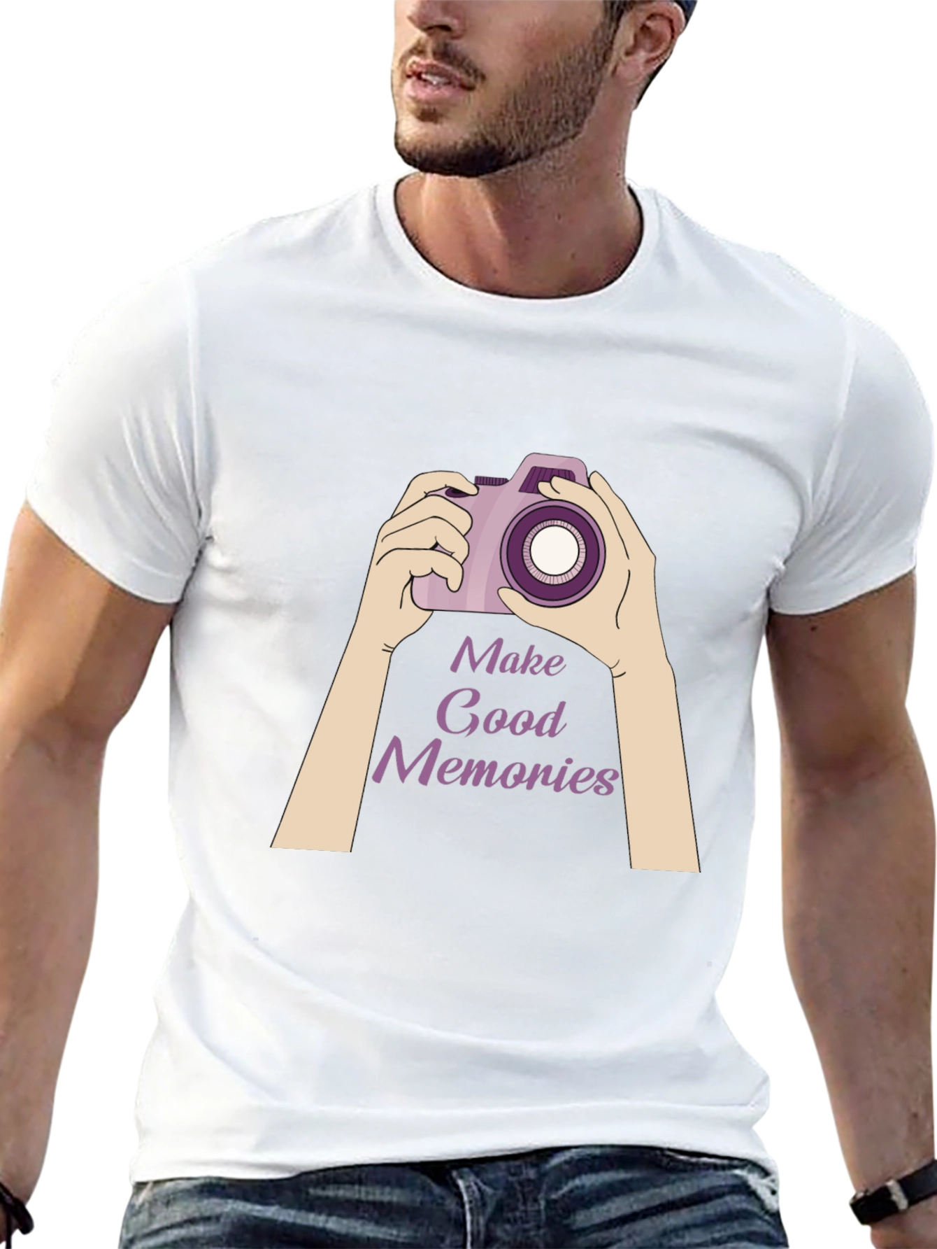 Make Good Memories T-Shirt - Camera Design
