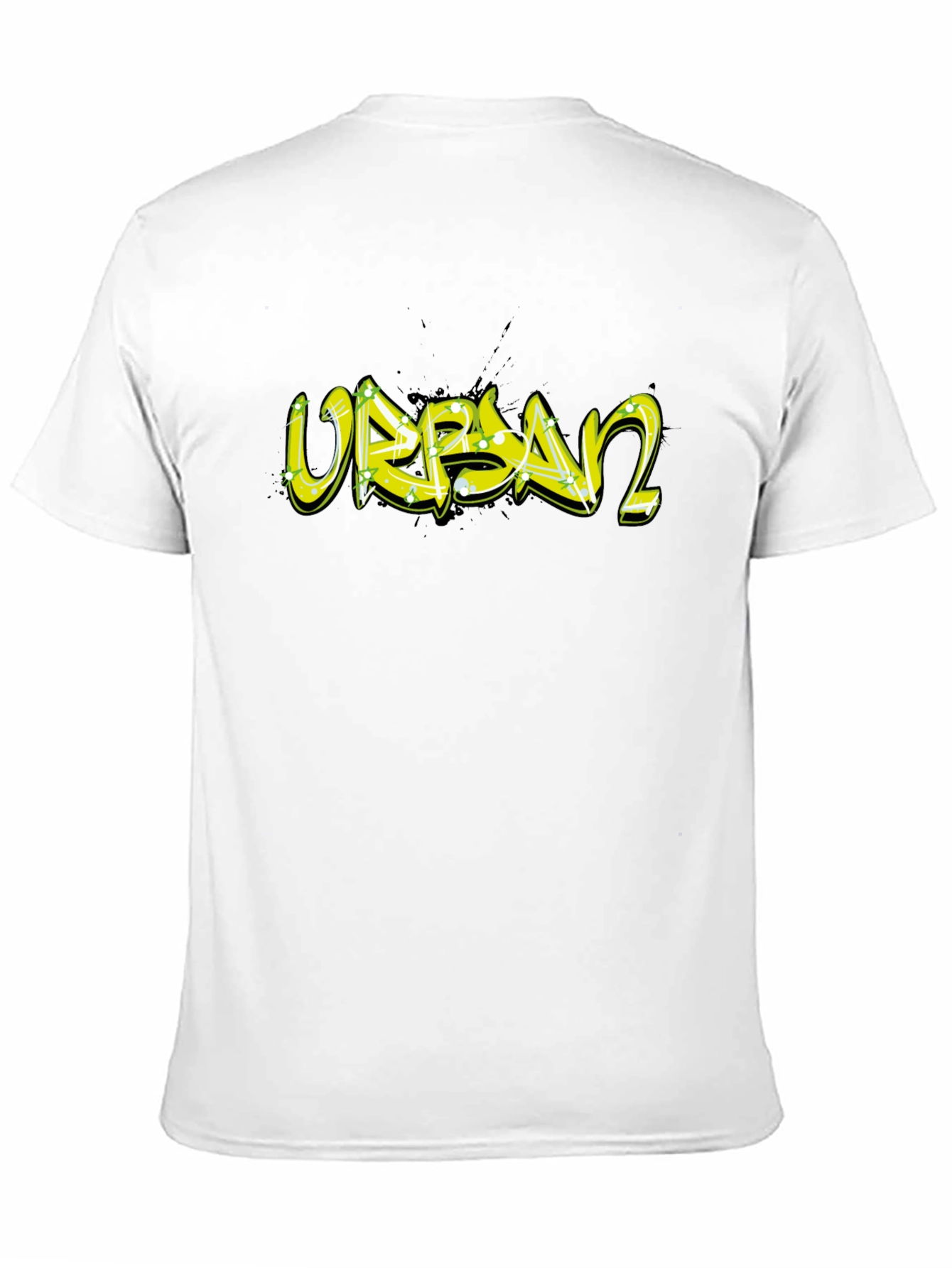 Urban Graffiti T-Shirt - Black Cotton