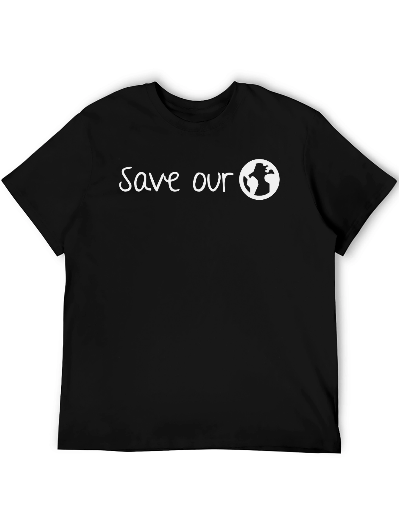 Save Our Earth Graphic Tee - Black