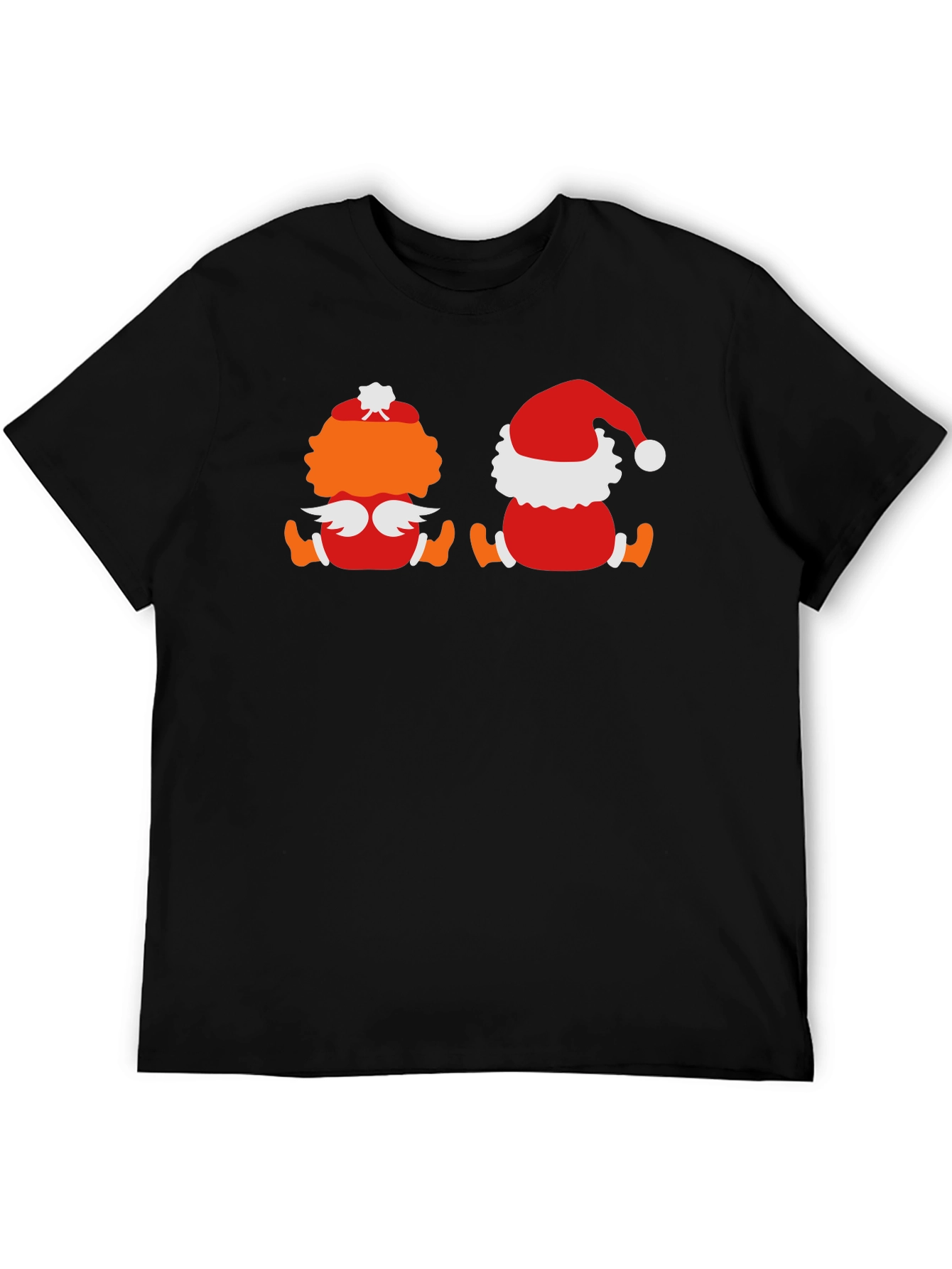 Holiday Character Graphic Tee - Black