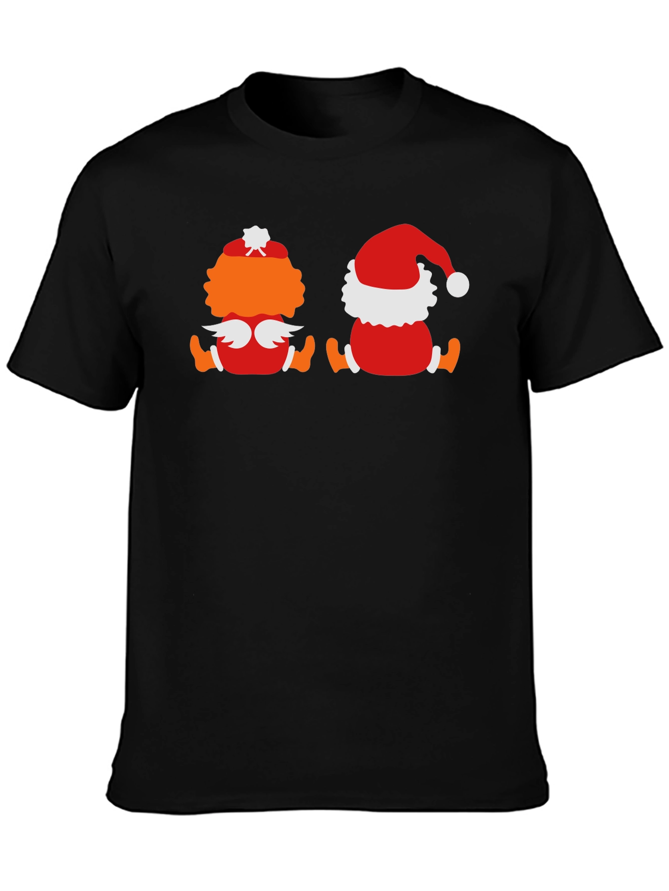 Holiday Character Graphic Tee - Black