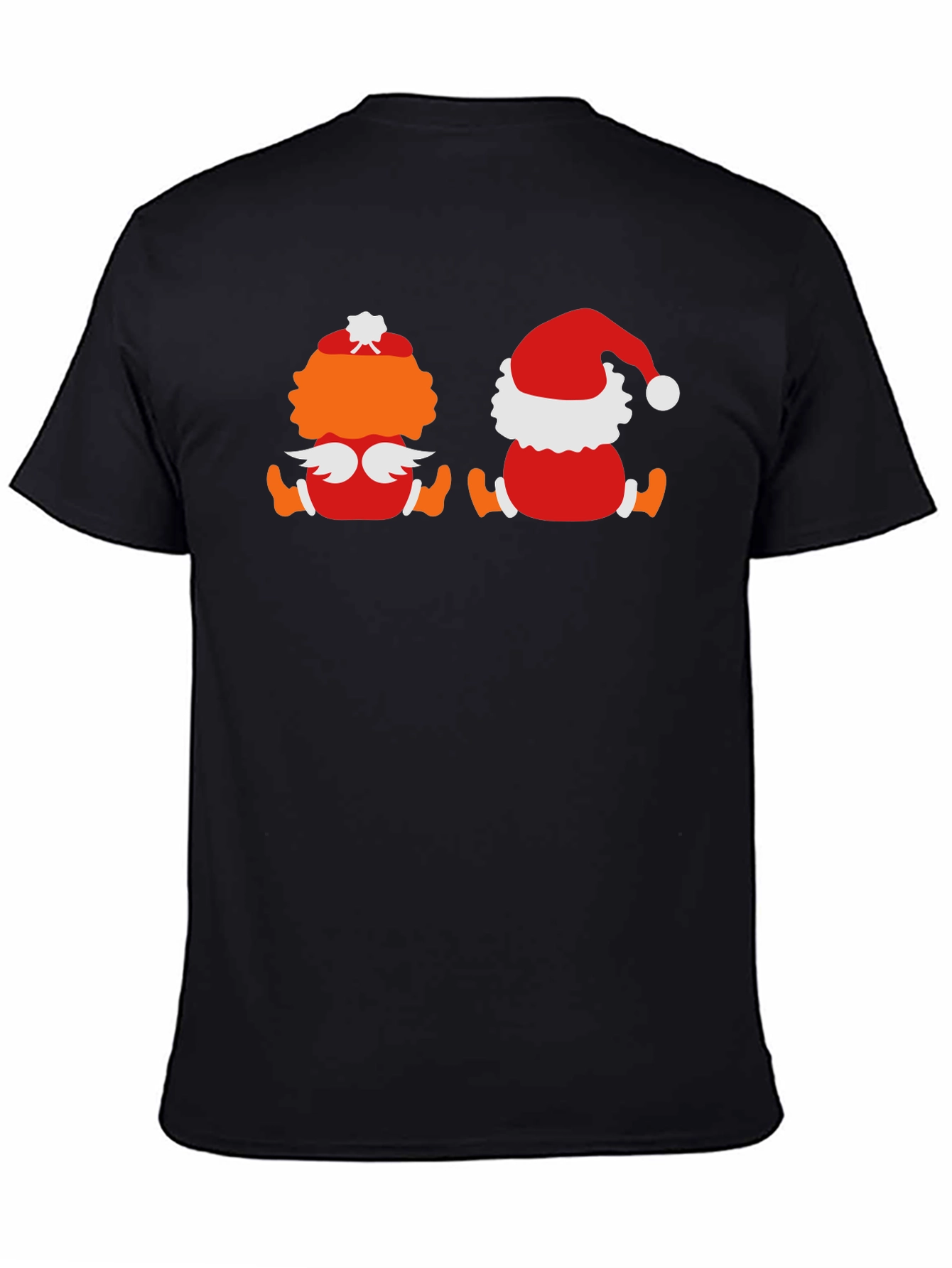 Holiday Character Graphic Tee - Black