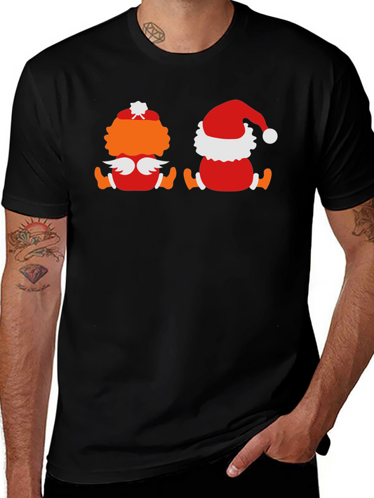 Holiday Character Graphic Tee - Black