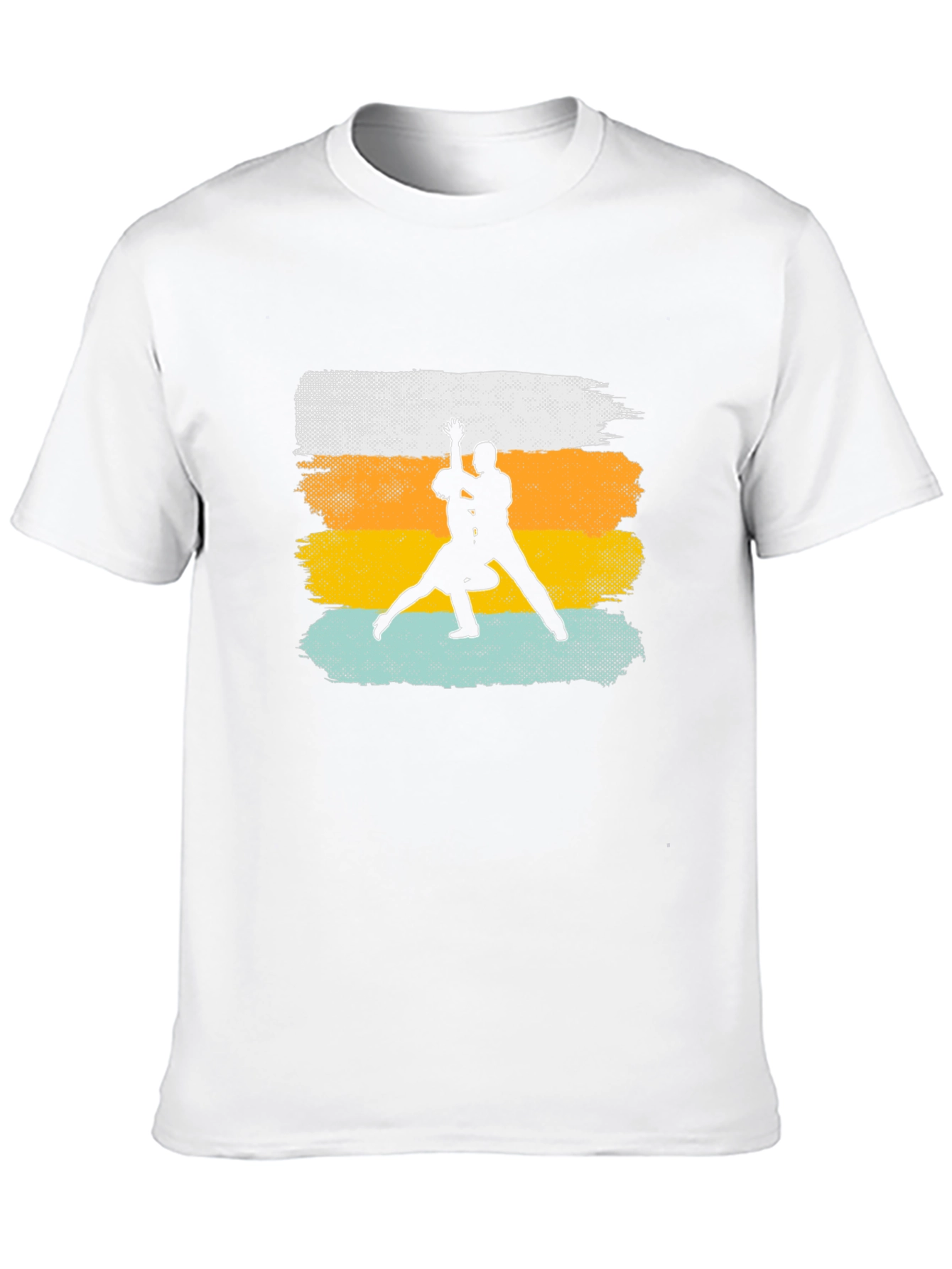 Dancing Silhouette Graphic Tee - Retro Style