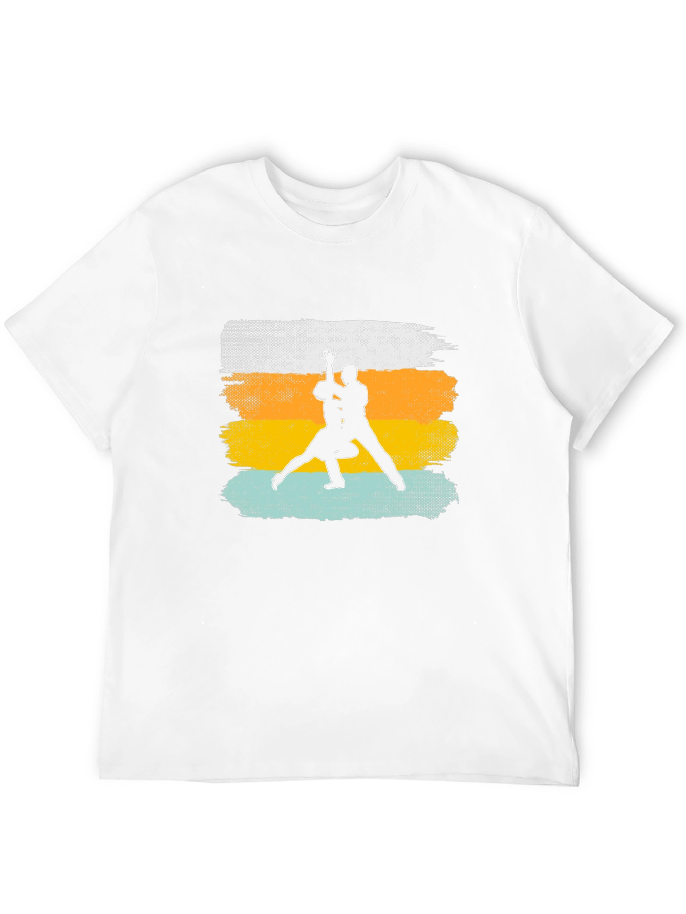 Dancing Silhouette Graphic Tee - Retro Style