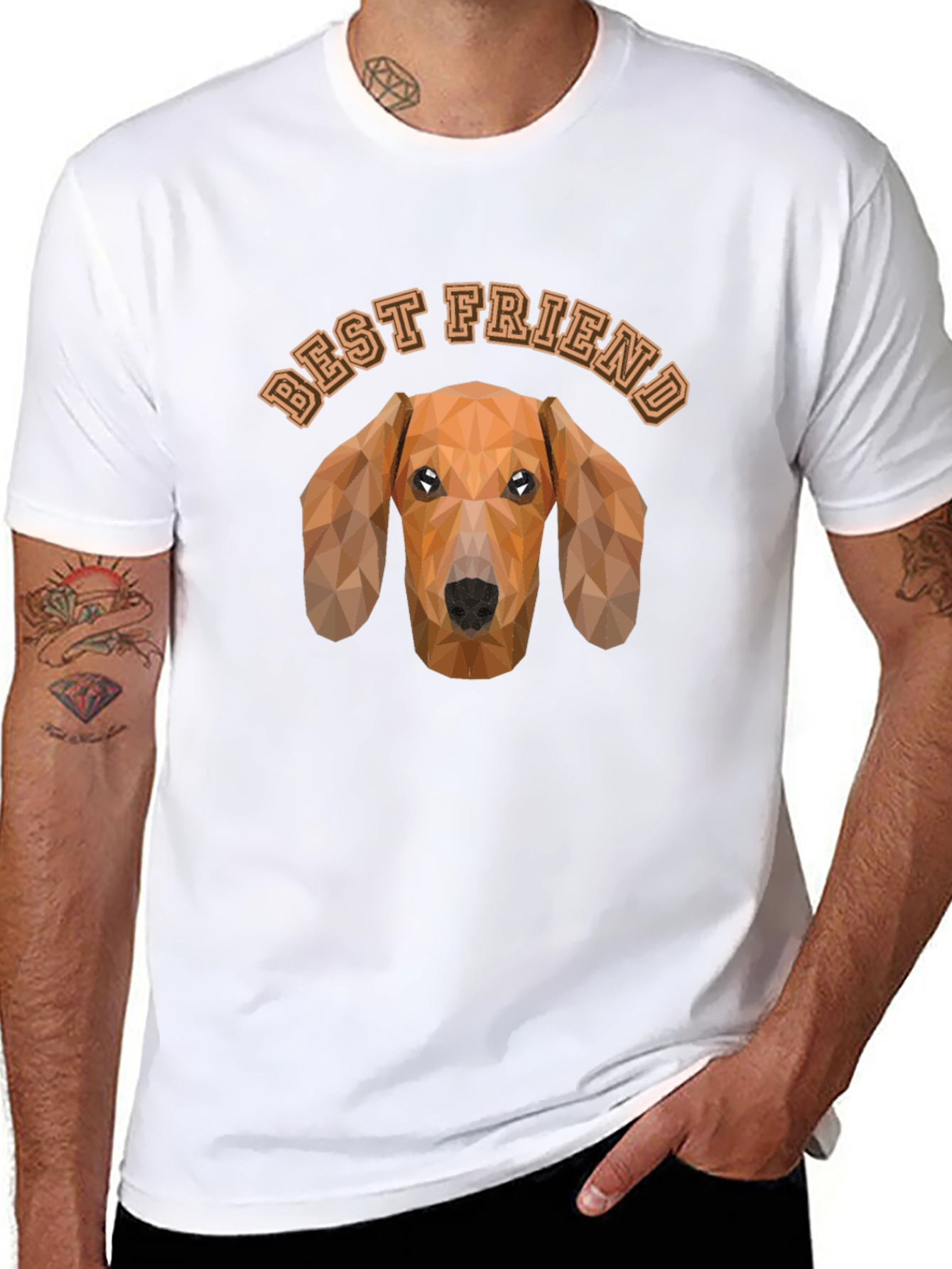 Best Friend Dachshund Graphic Tee