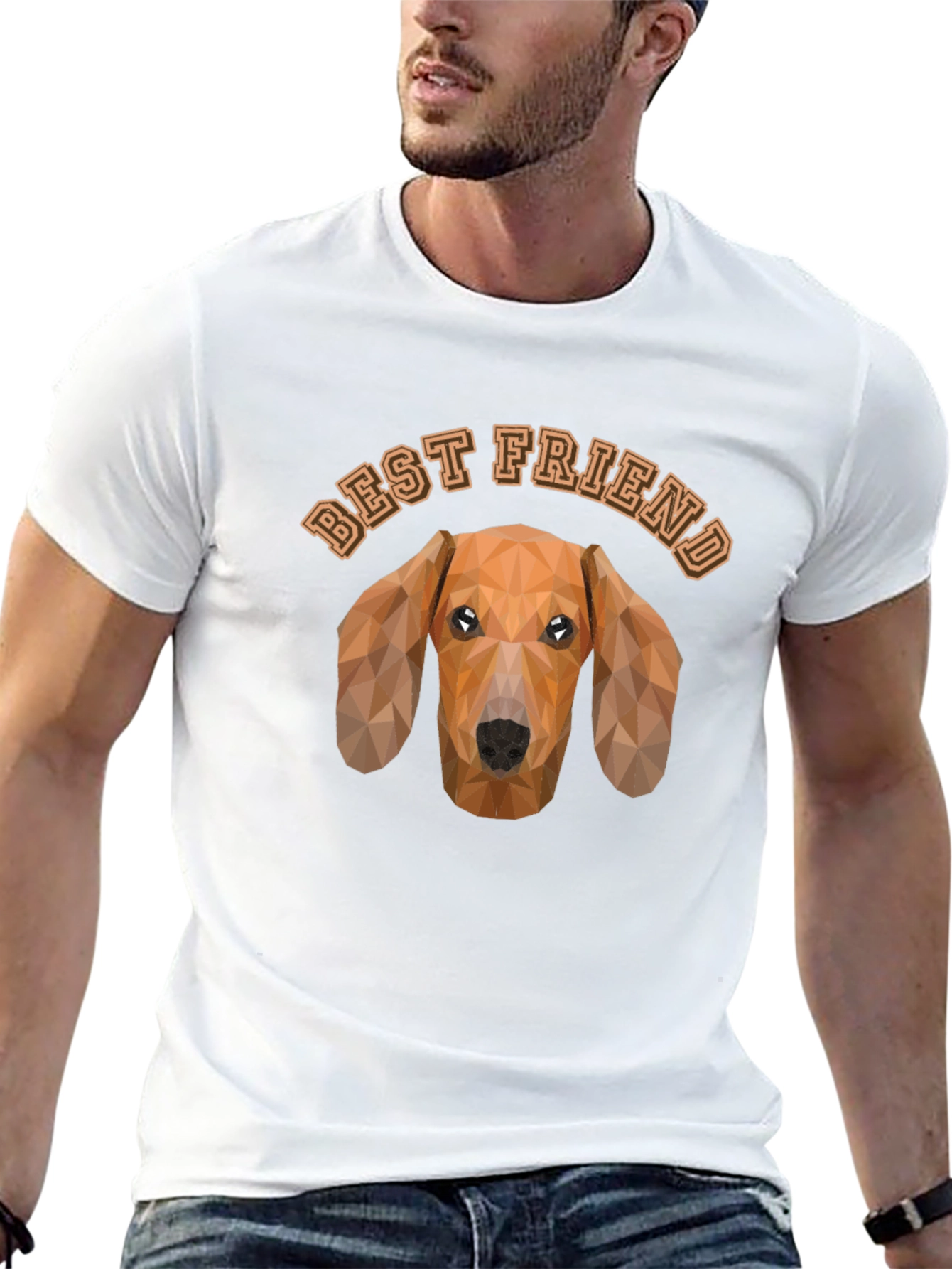 Best Friend Dachshund Graphic Tee