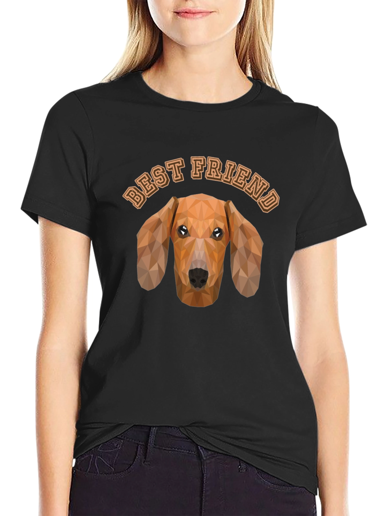 Best Friend Dachshund Graphic Tee