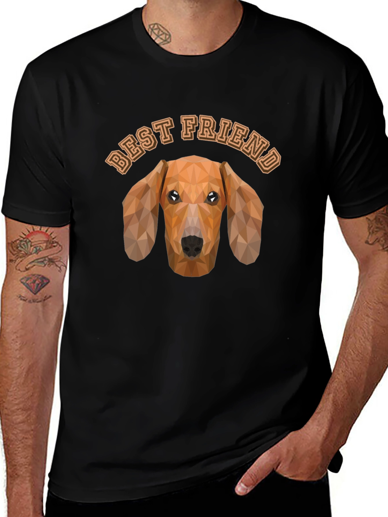 Best Friend Dachshund Graphic Tee