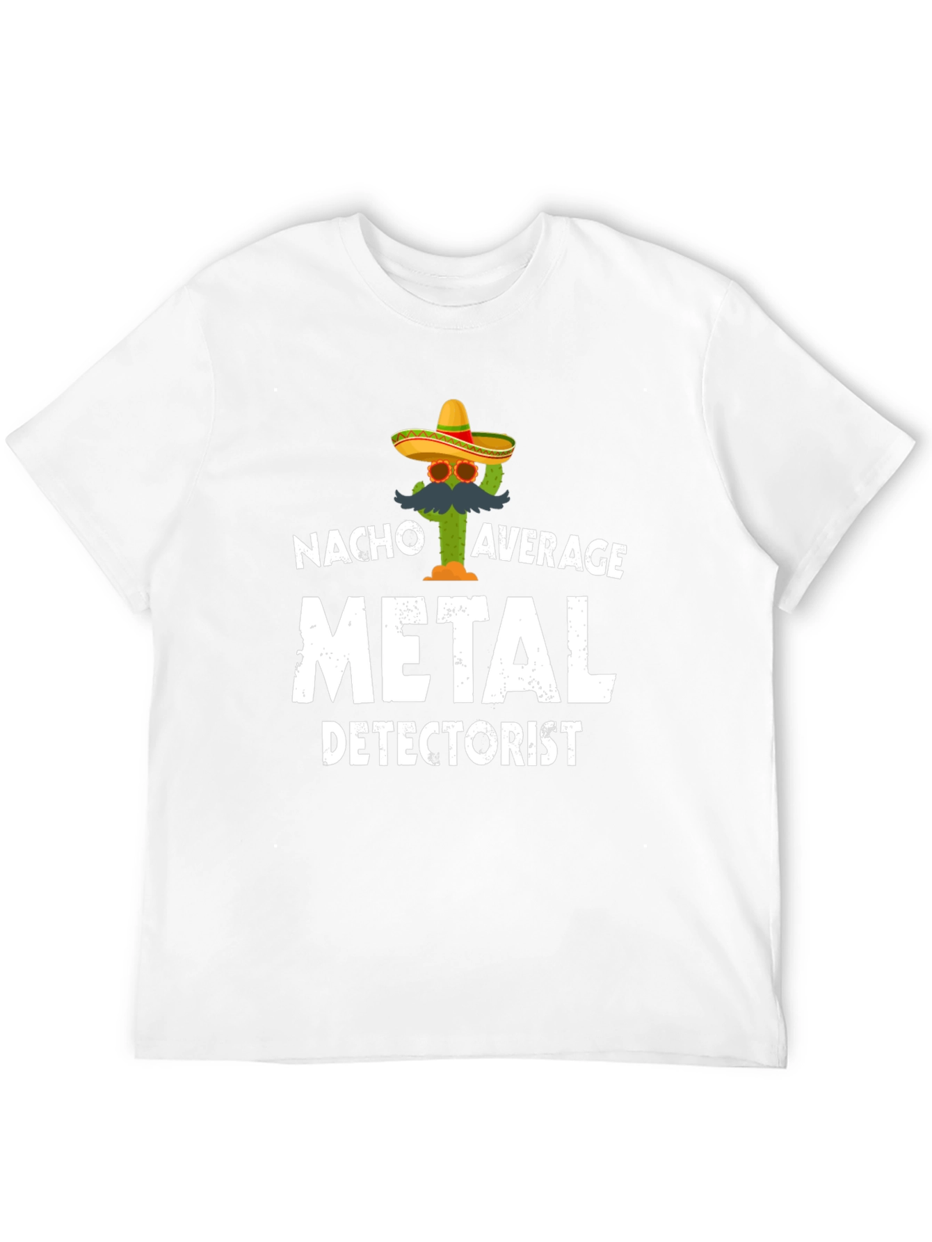 Nacho Average Metal Detectorist T-Shirt - Black