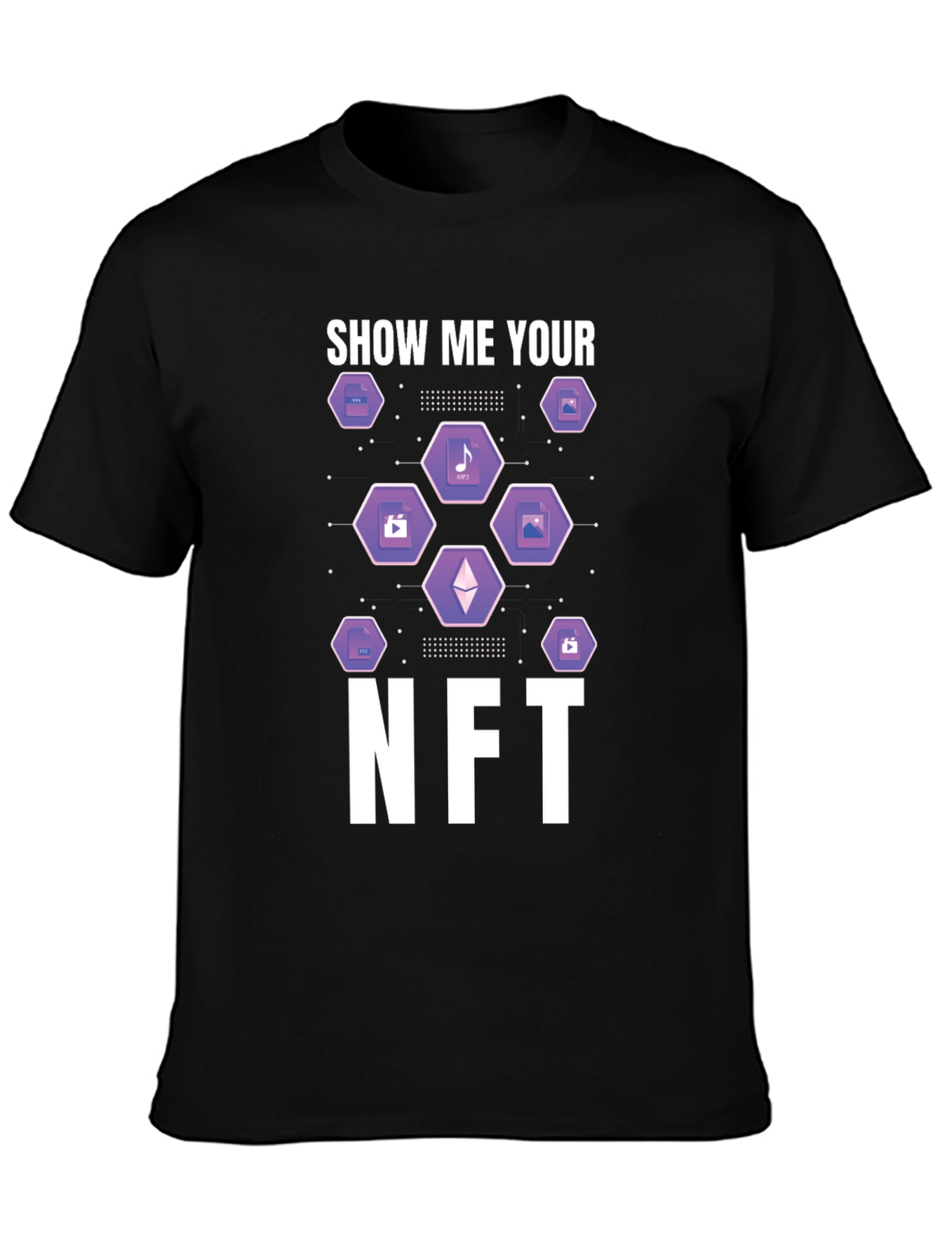 Show Me Your NFT Black T-Shirt