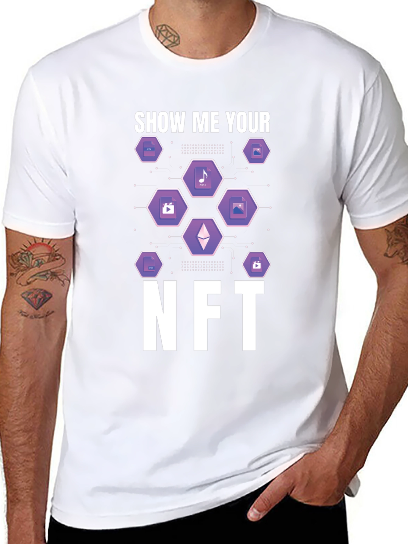 Show Me Your NFT Black T-Shirt