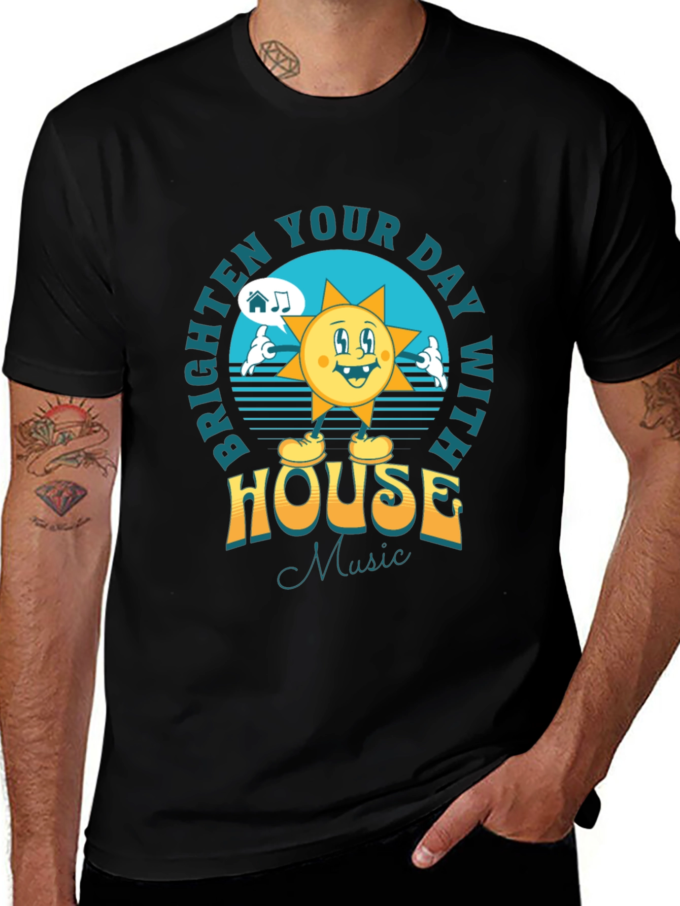 Brighten Your Day House Music T-Shirt