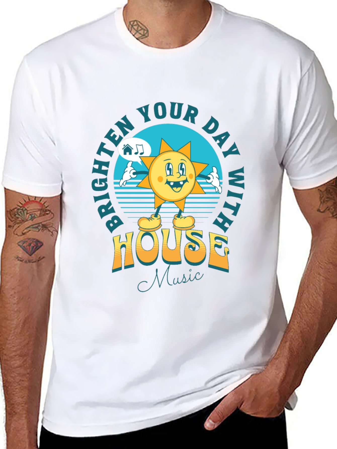 Brighten Your Day House Music T-Shirt