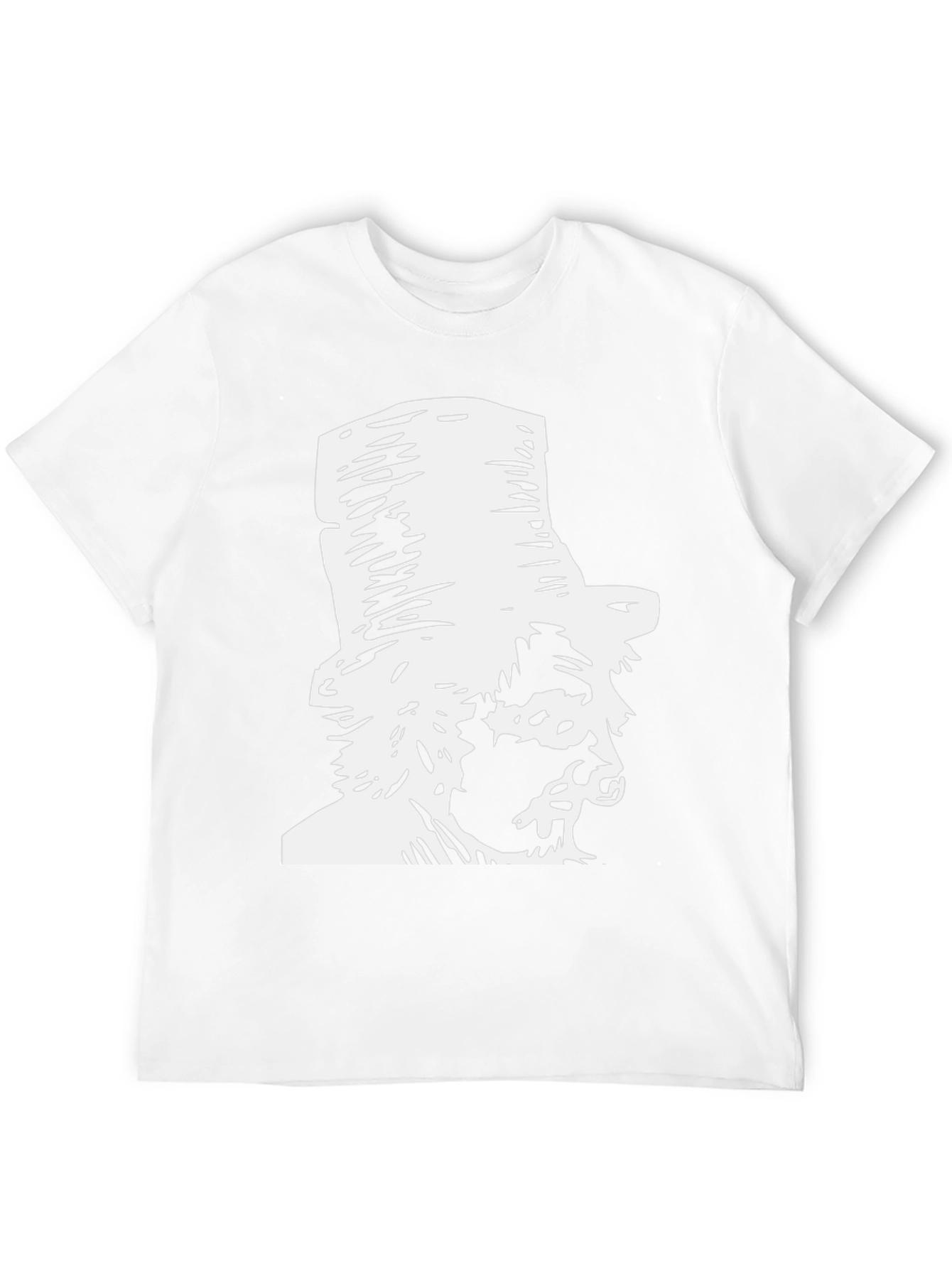 Gentleman Graphic T-Shirt Black Cotton Top Hat Design