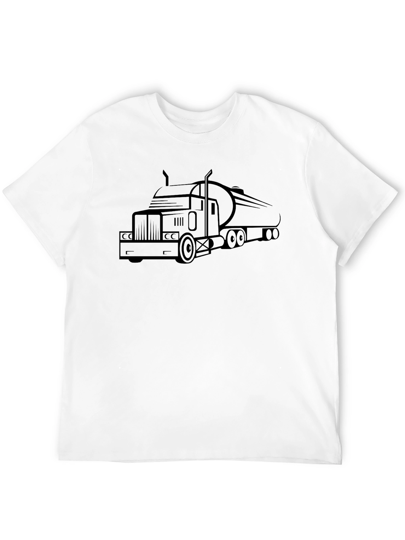 Trucker Tee: Classic Semi Truck Graphic T-Shirt