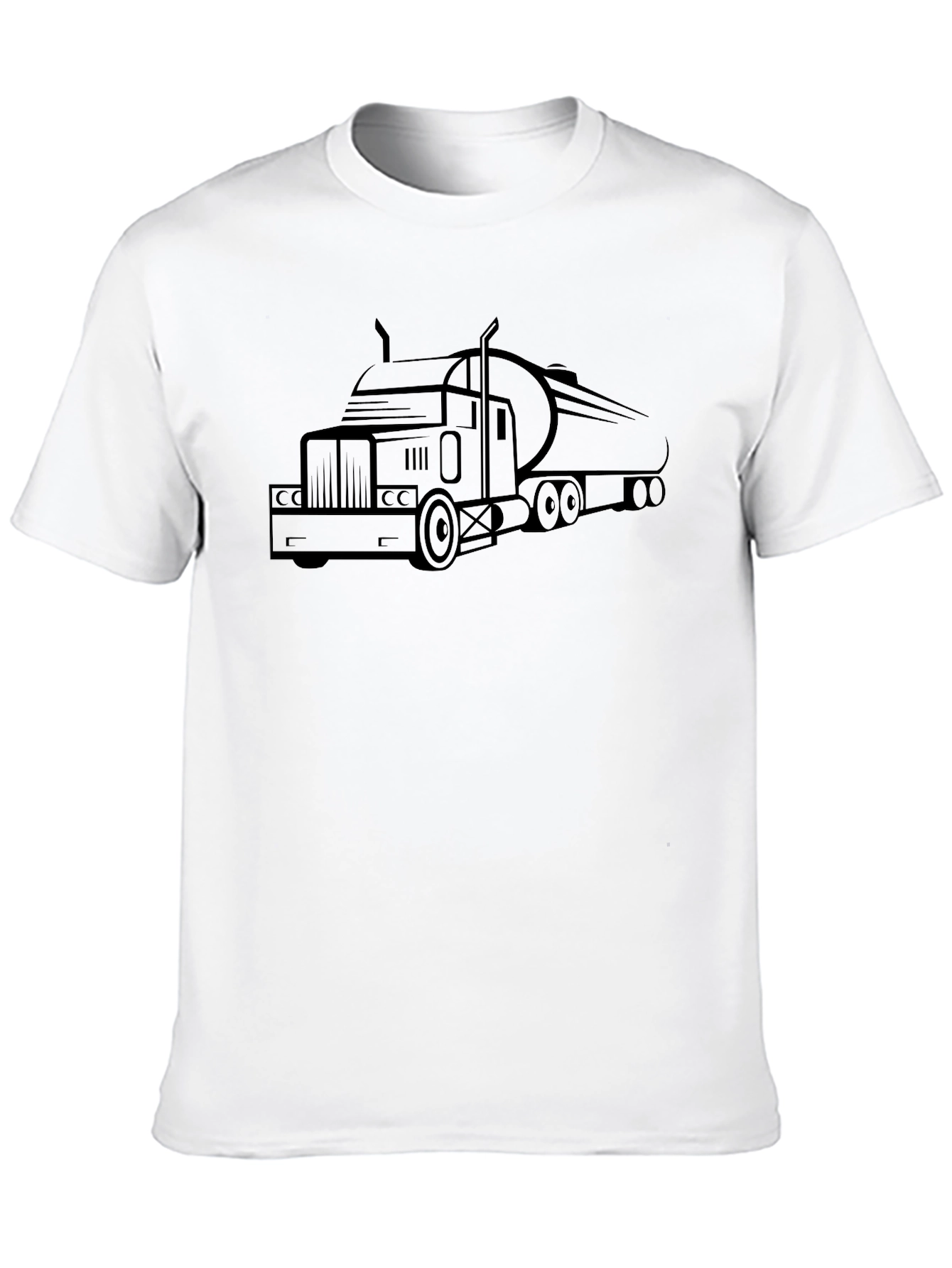 Trucker Tee: Classic Semi Truck Graphic T-Shirt