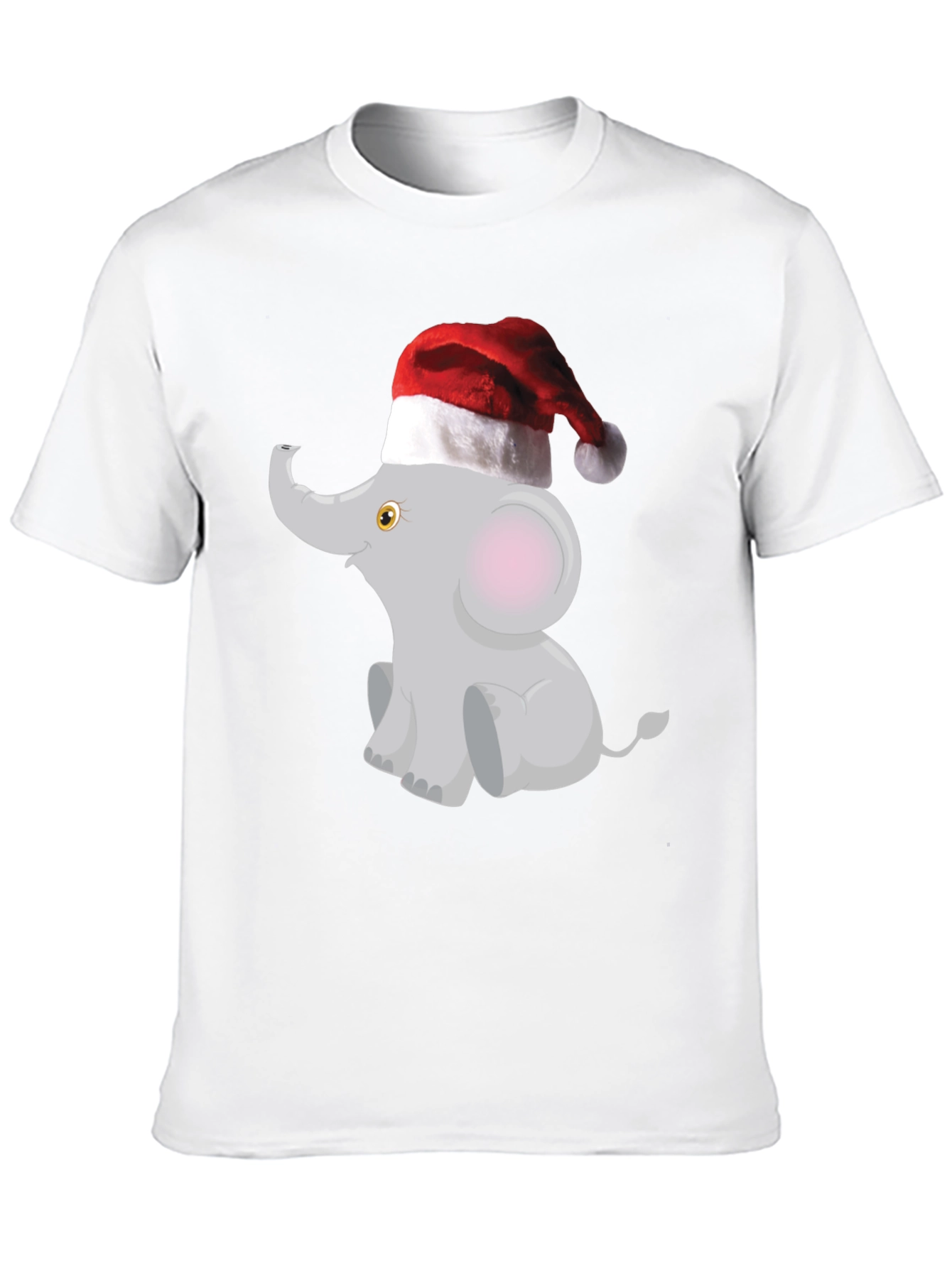 Festive Elephant Tee - Christmas Holiday Shirt