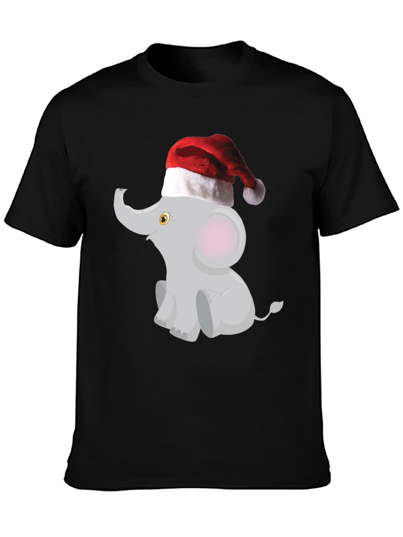 Festive Elephant Tee - Christmas Holiday Shirt