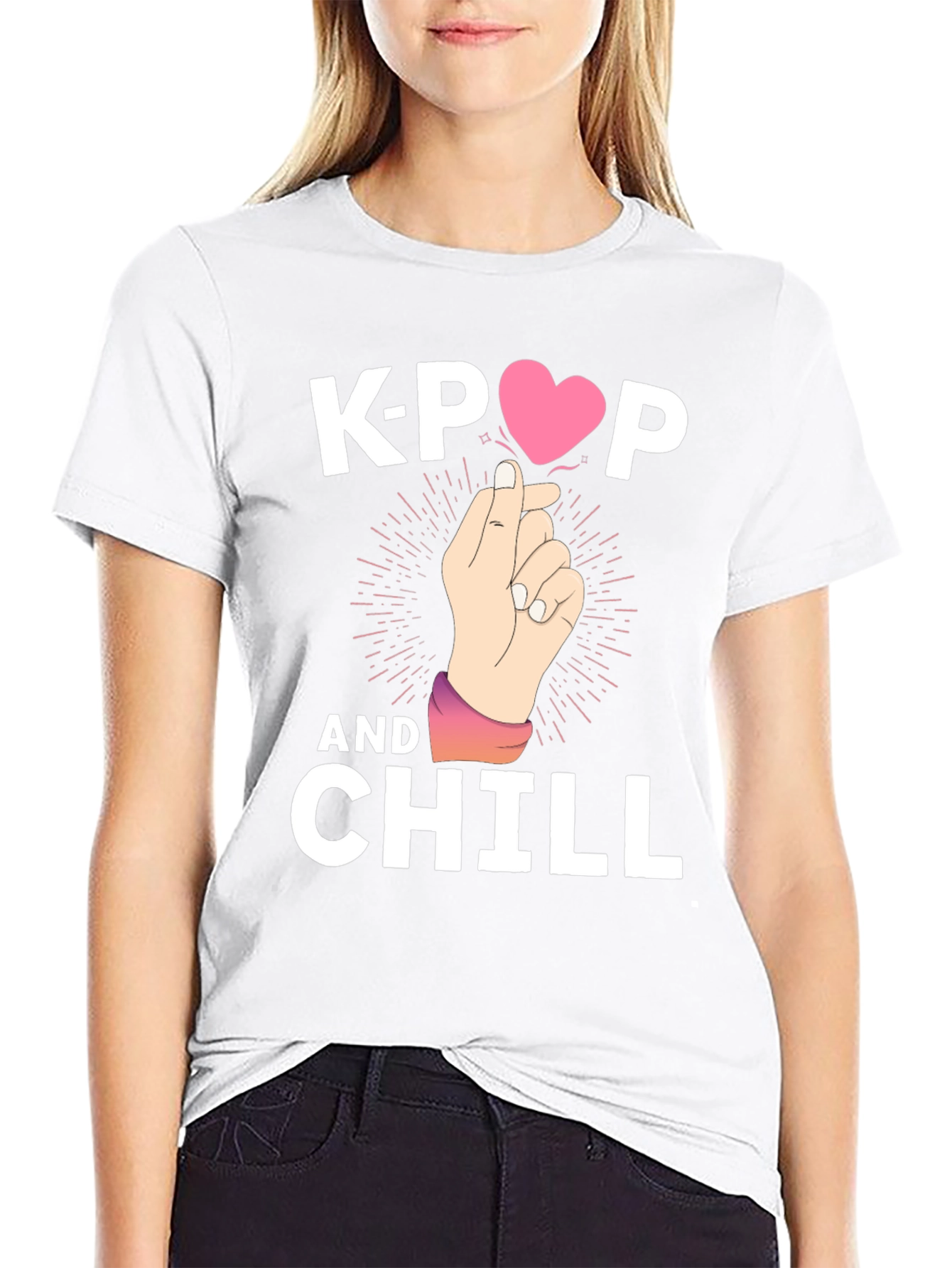 K-Pop and Chill Graphic T-Shirt