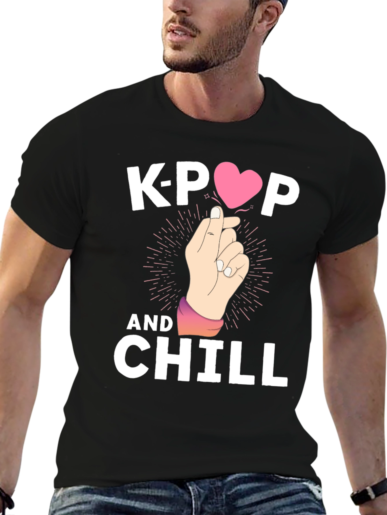 K-Pop and Chill Graphic T-Shirt