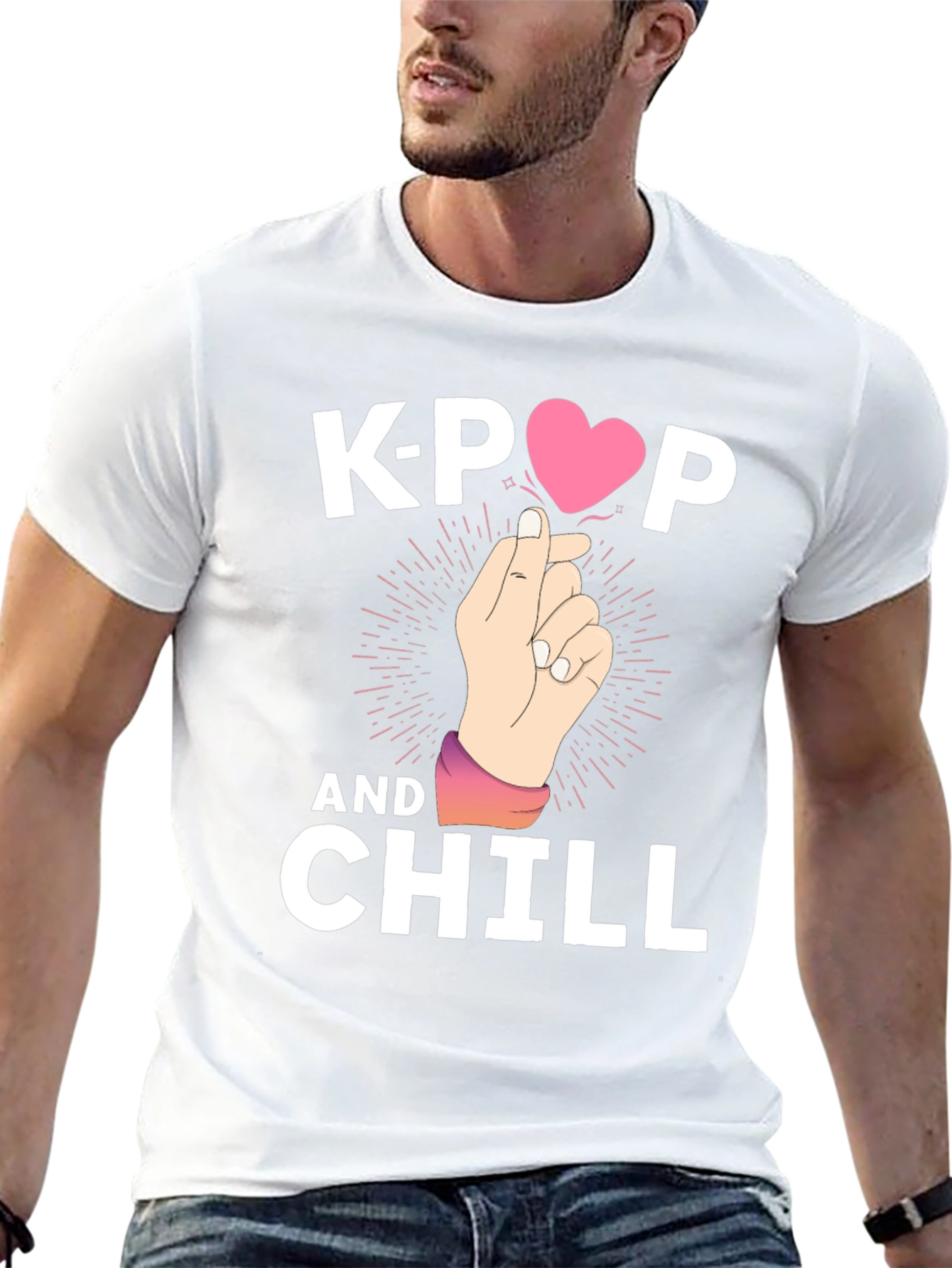 K-Pop and Chill Graphic T-Shirt