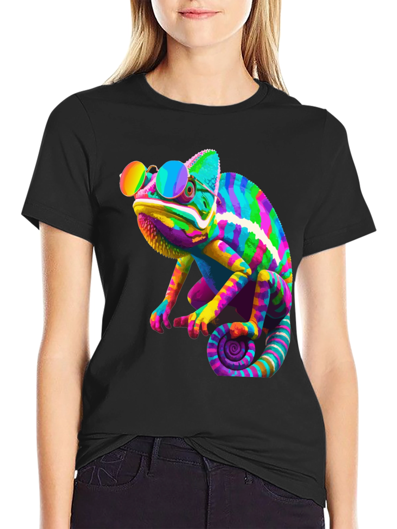 Cool Chameleon Graphic T-Shirt