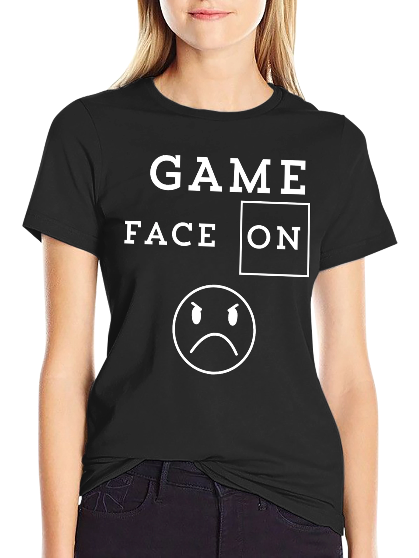 Game Face On T-Shirt - Funny Graphic Tee