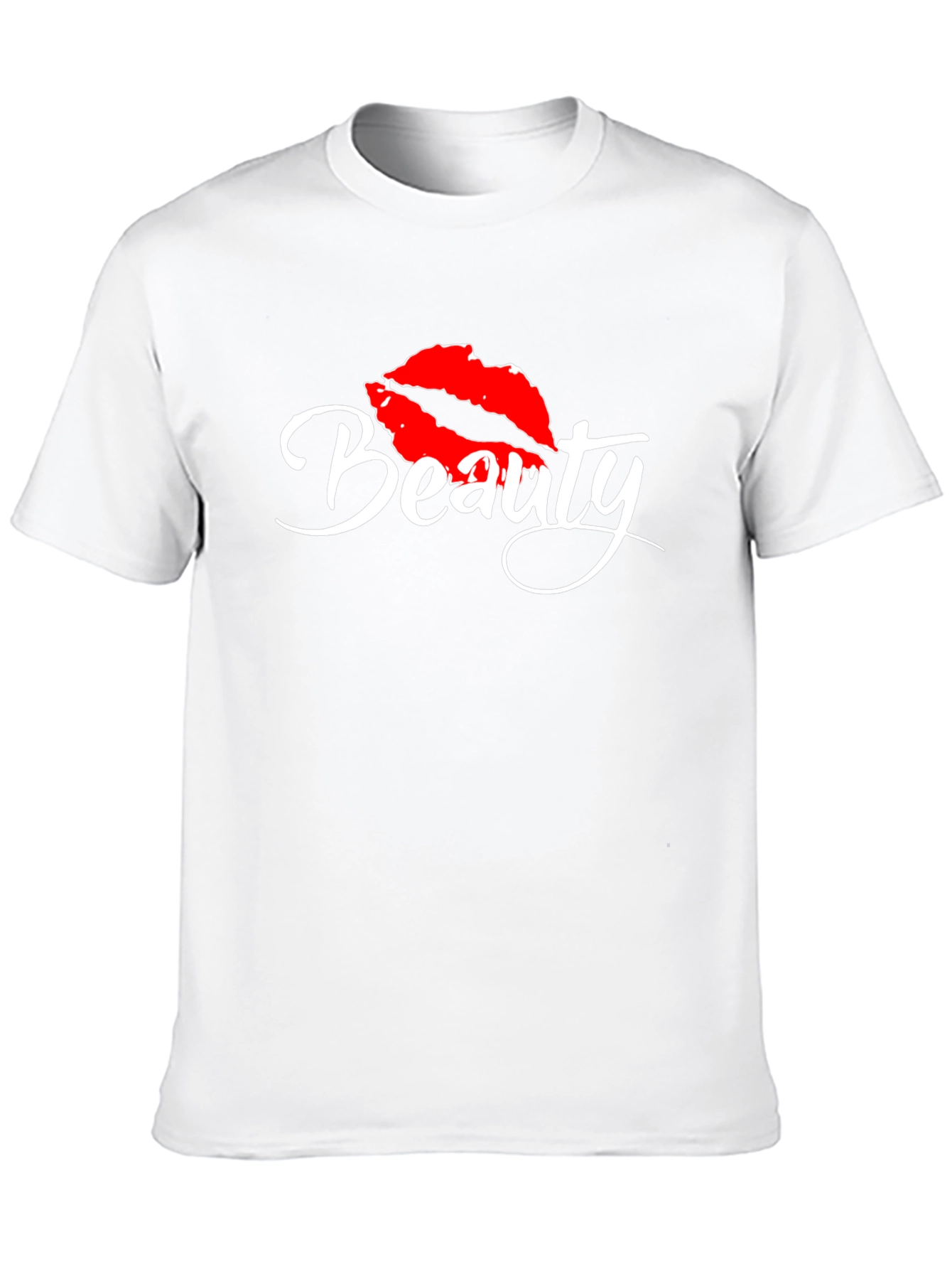 Beauty Lips Graphic Tee - Stylish Casual Top