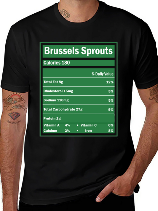 Brussels Sprouts Nutrition Facts Novelty T-Shirt