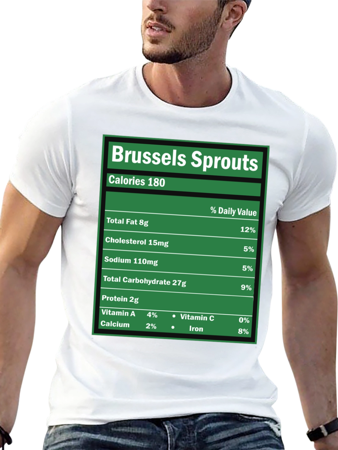 Brussels Sprouts Nutrition Facts Novelty T-Shirt