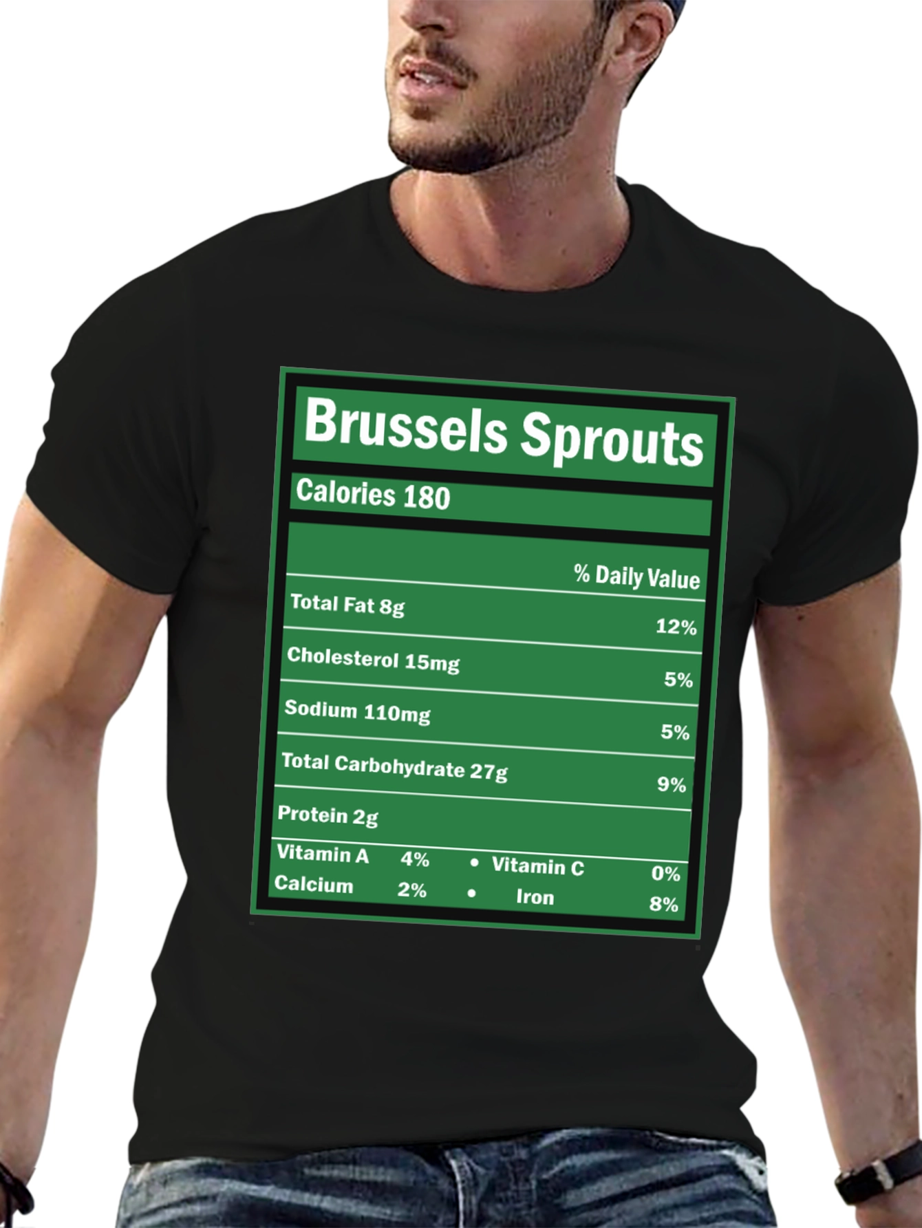 Brussels Sprouts Nutrition Facts Novelty T-Shirt