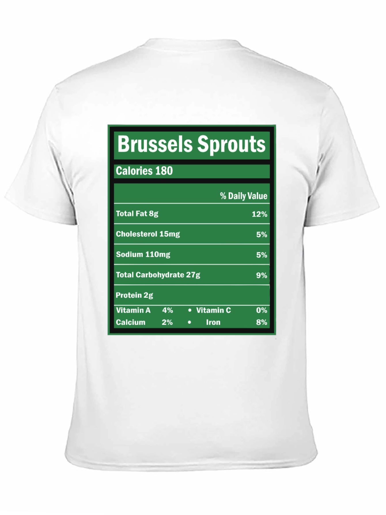 Brussels Sprouts Nutrition Facts Novelty T-Shirt