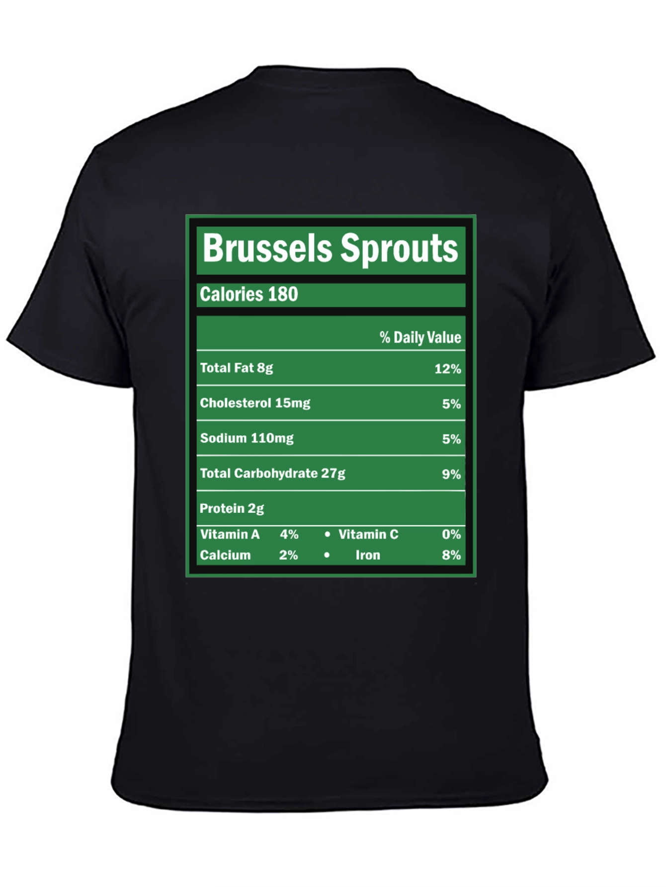 Brussels Sprouts Nutrition Facts Novelty T-Shirt