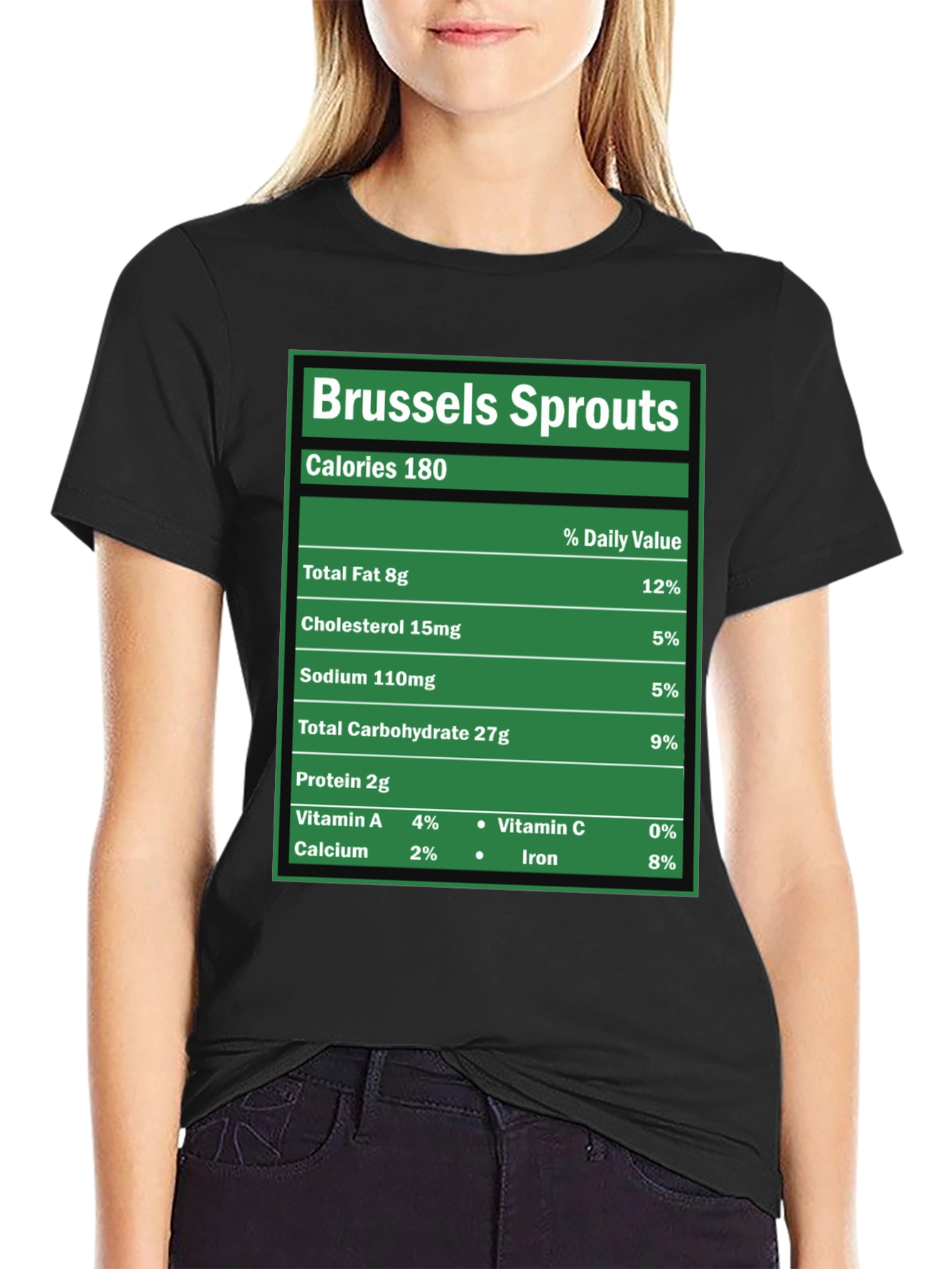 Brussels Sprouts Nutrition Facts Novelty T-Shirt