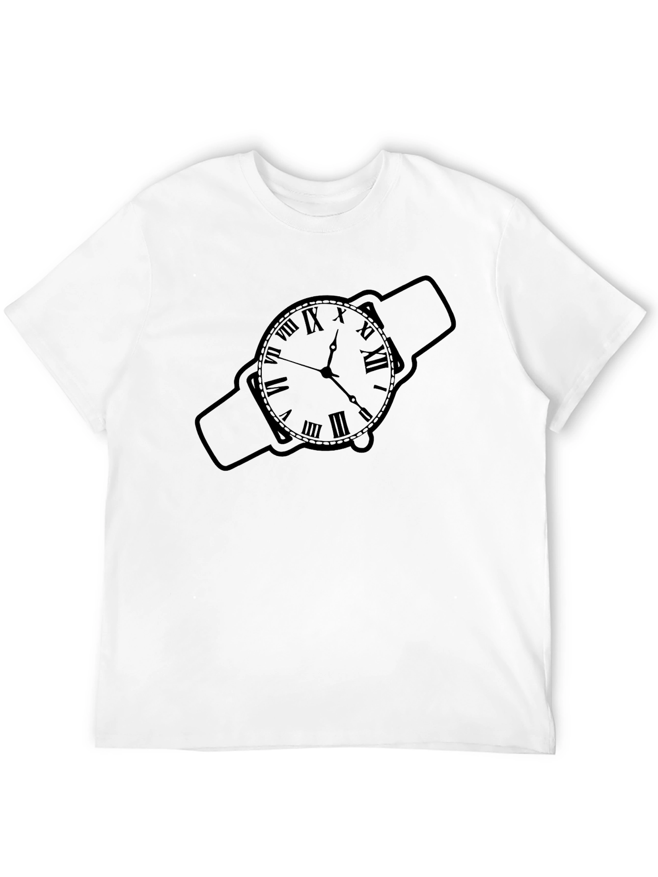 Classic Timepiece Graphic Tee - Stylish Watch Design
