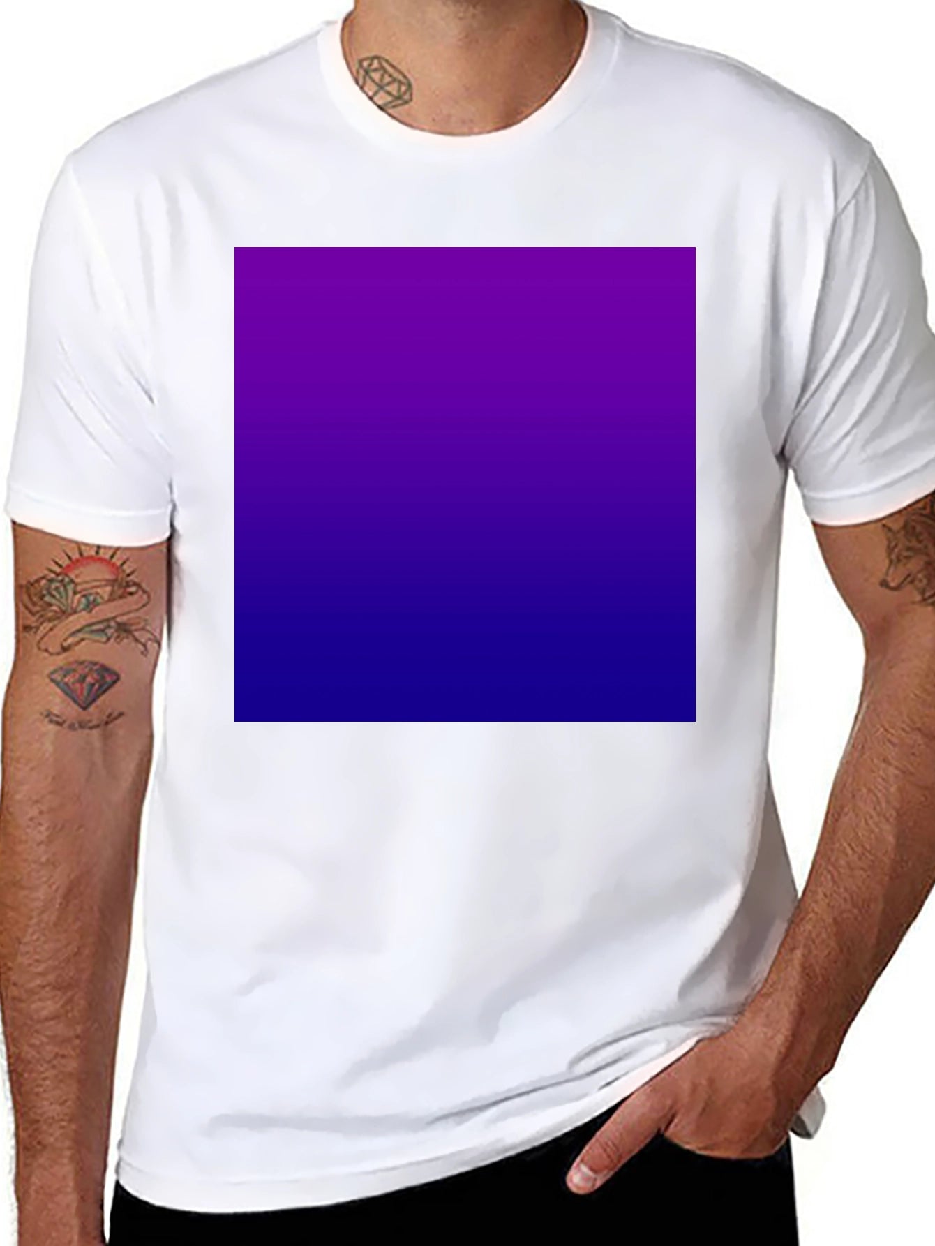 Gradient Style Tee - Ultra-Comfortable Black T-Shirt