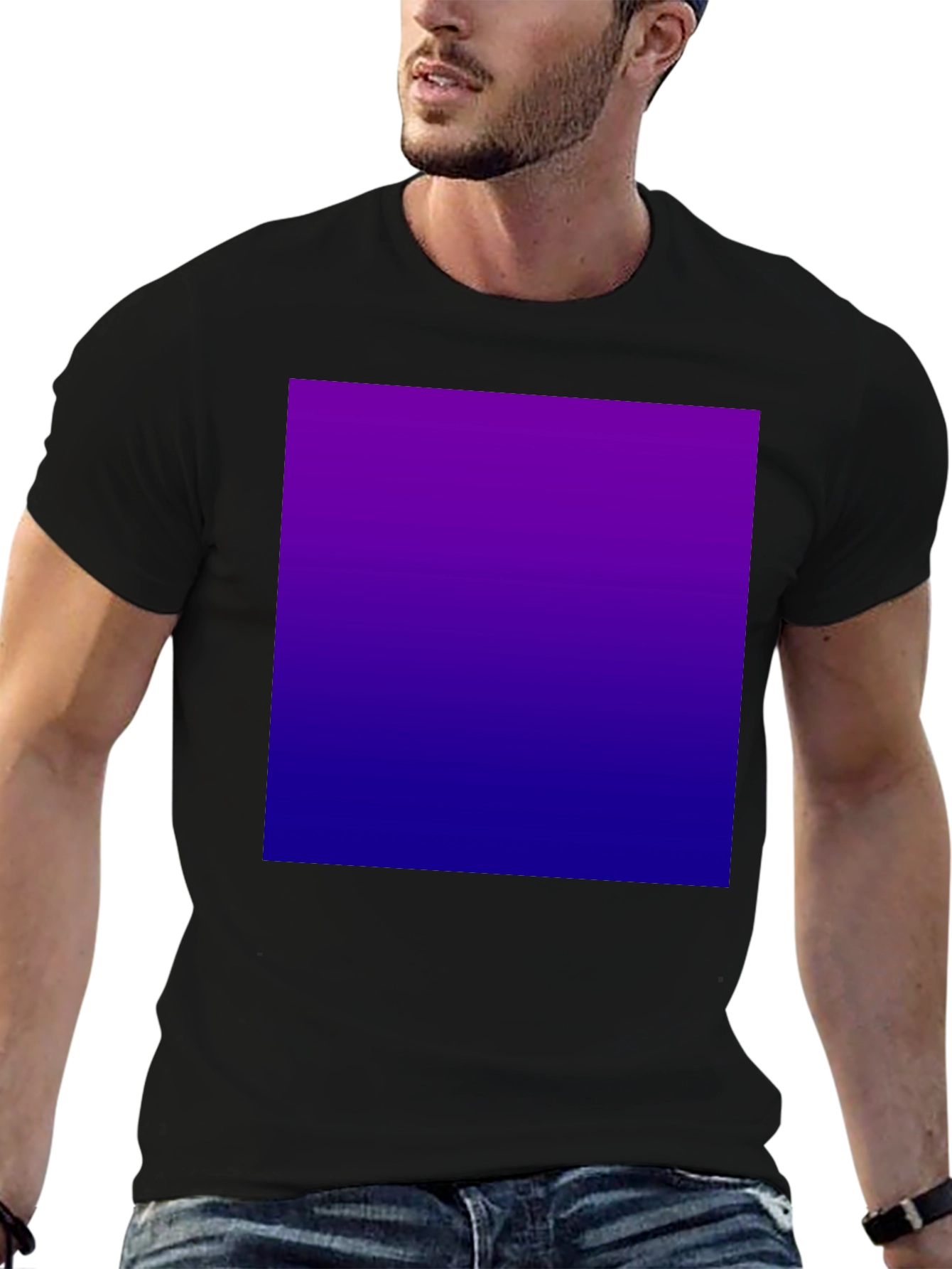 Gradient Style Tee - Ultra-Comfortable Black T-Shirt