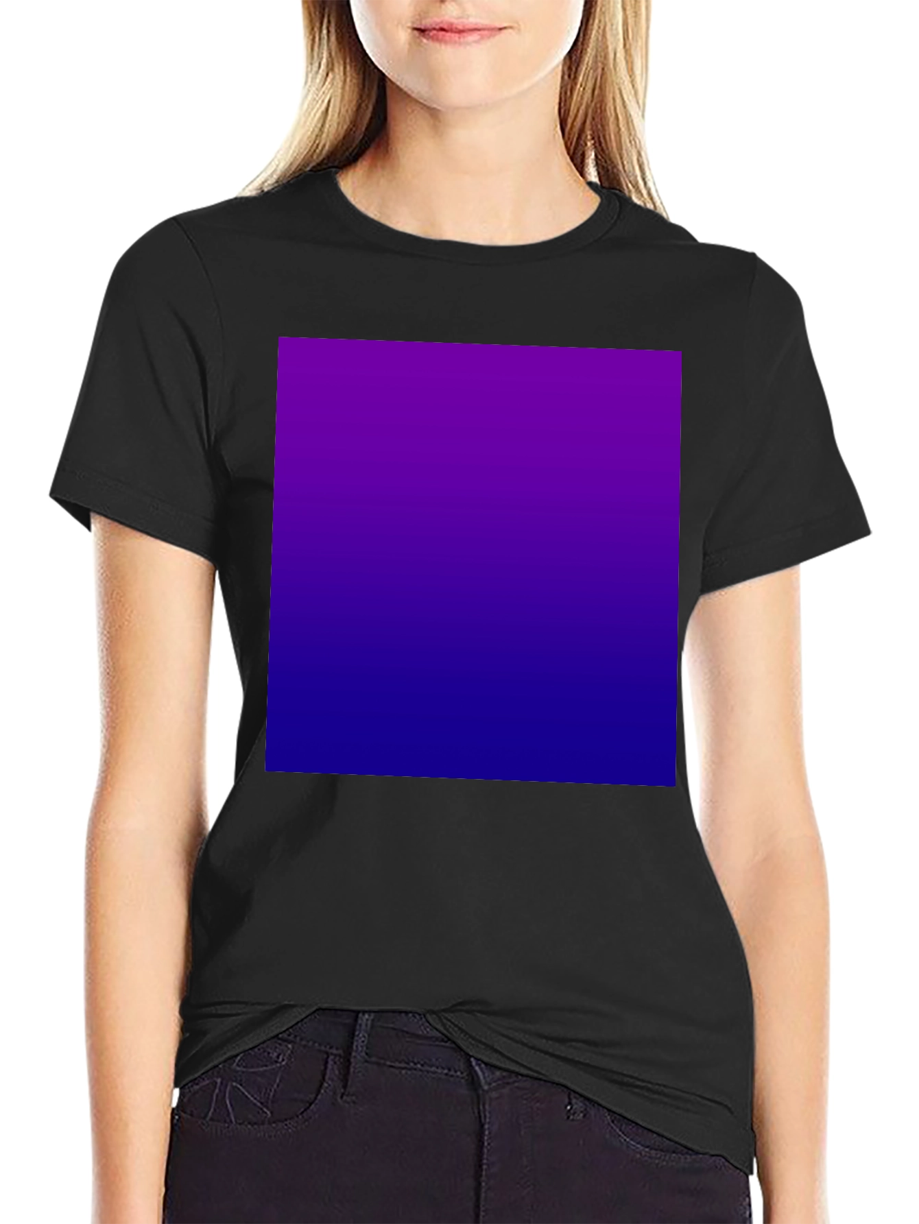 Gradient Style Tee - Ultra-Comfortable Black T-Shirt
