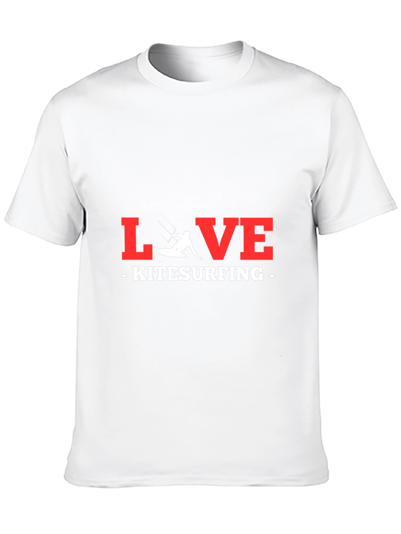 Love Kitesurfing Graphic Tee - Black Cotton T-Shirt