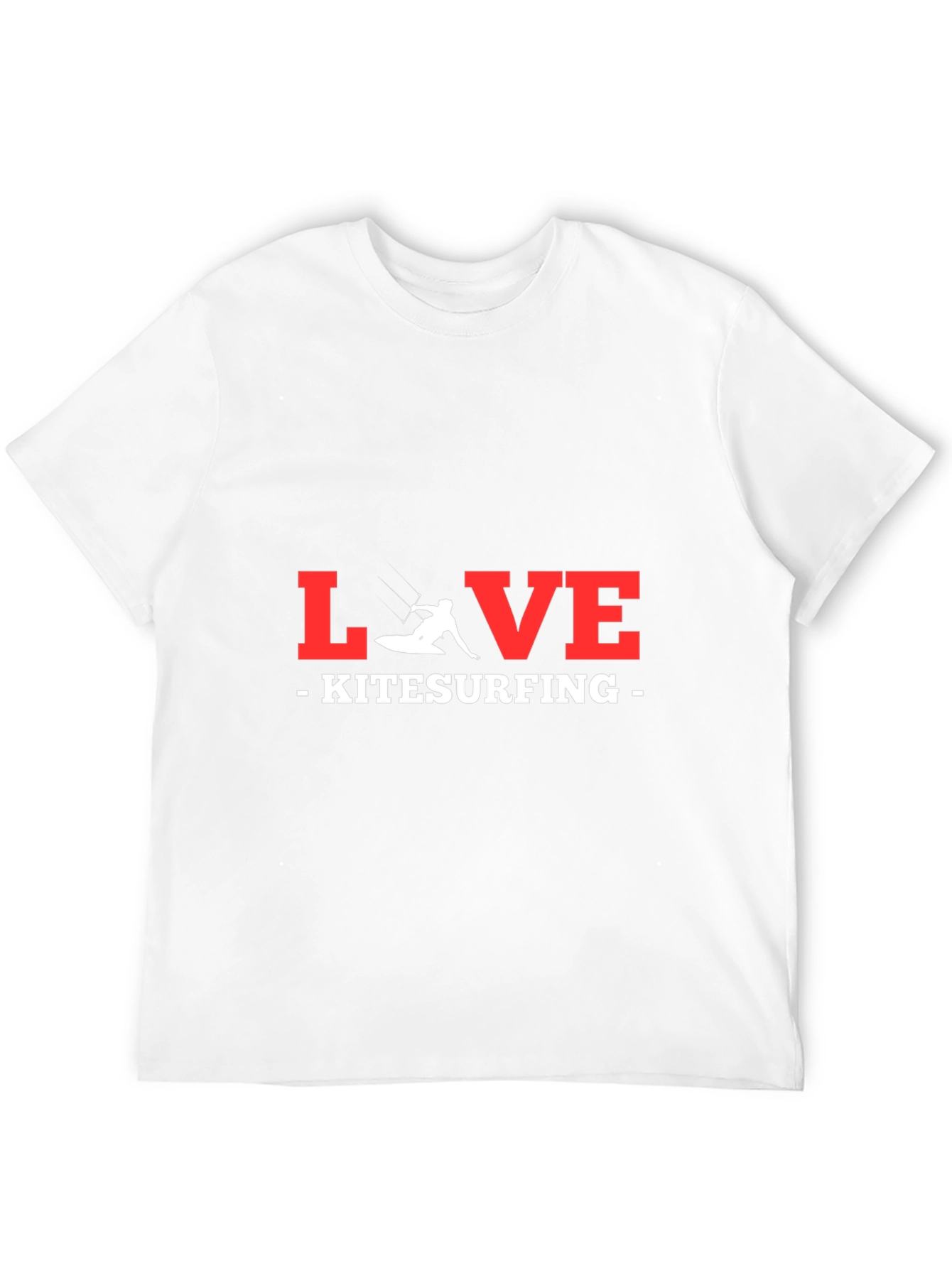 Love Kitesurfing Graphic Tee - Black Cotton T-Shirt