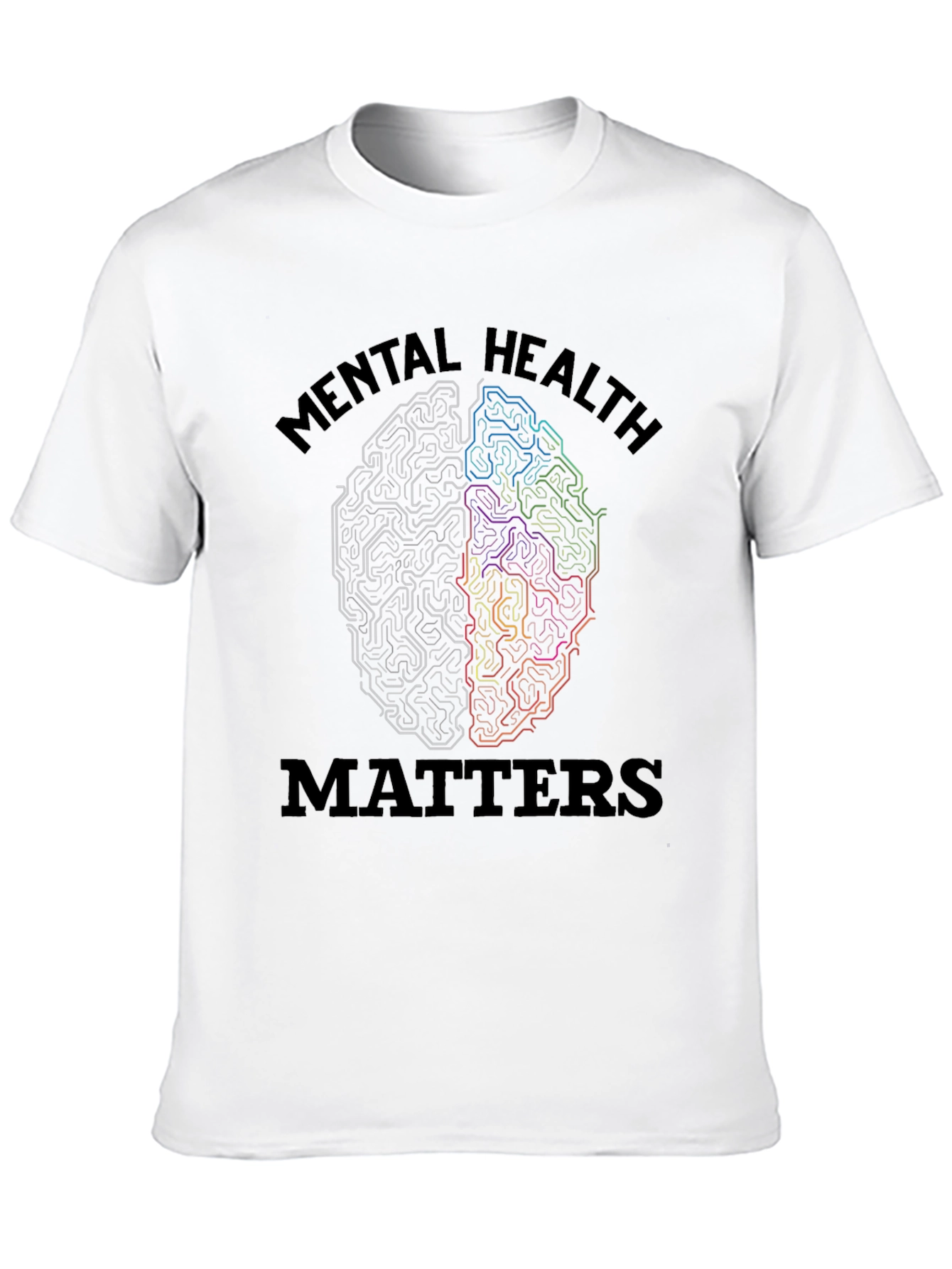 Mental Health Matters Brain Graphic Tee