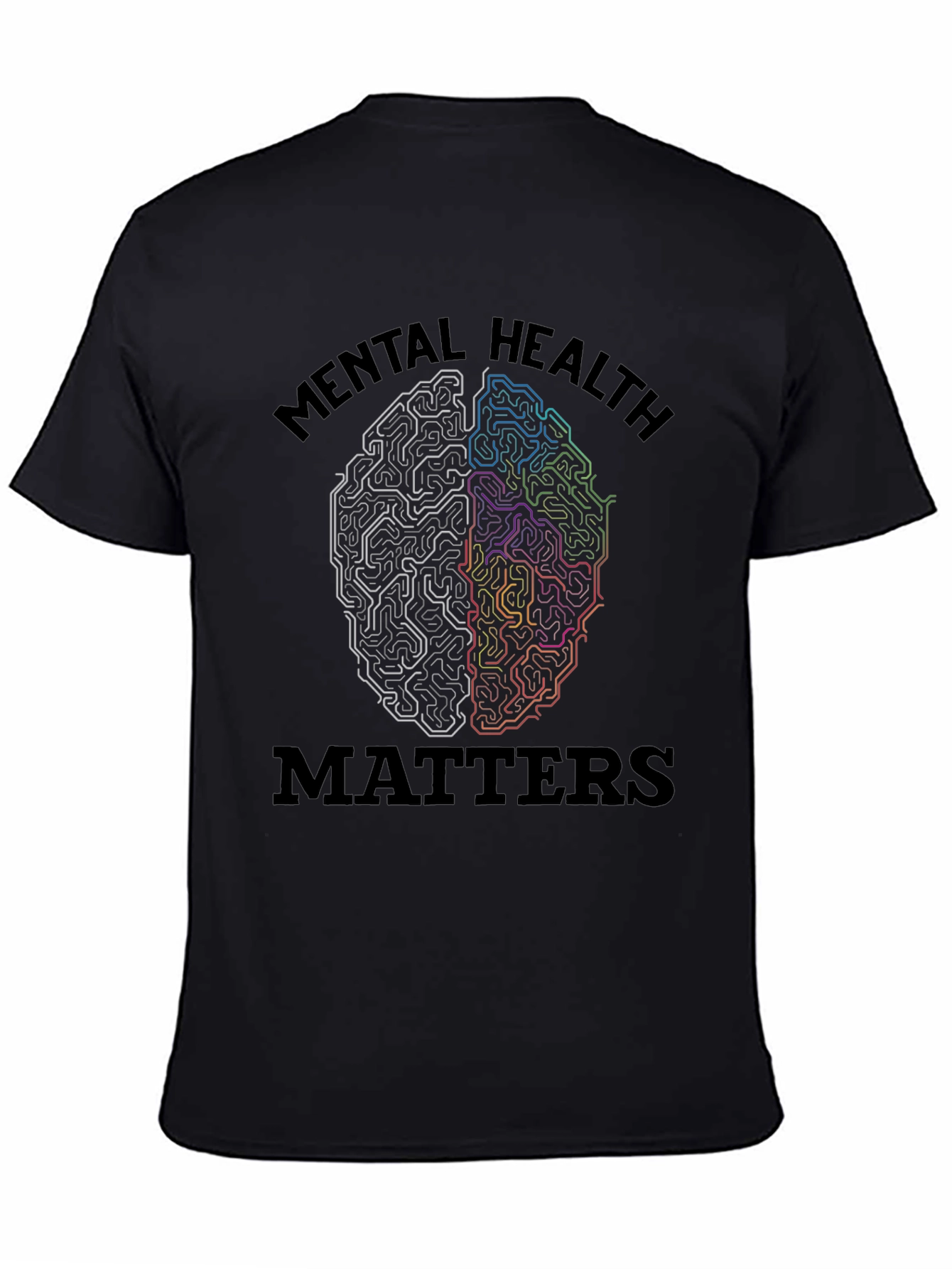 Mental Health Matters Brain Graphic Tee
