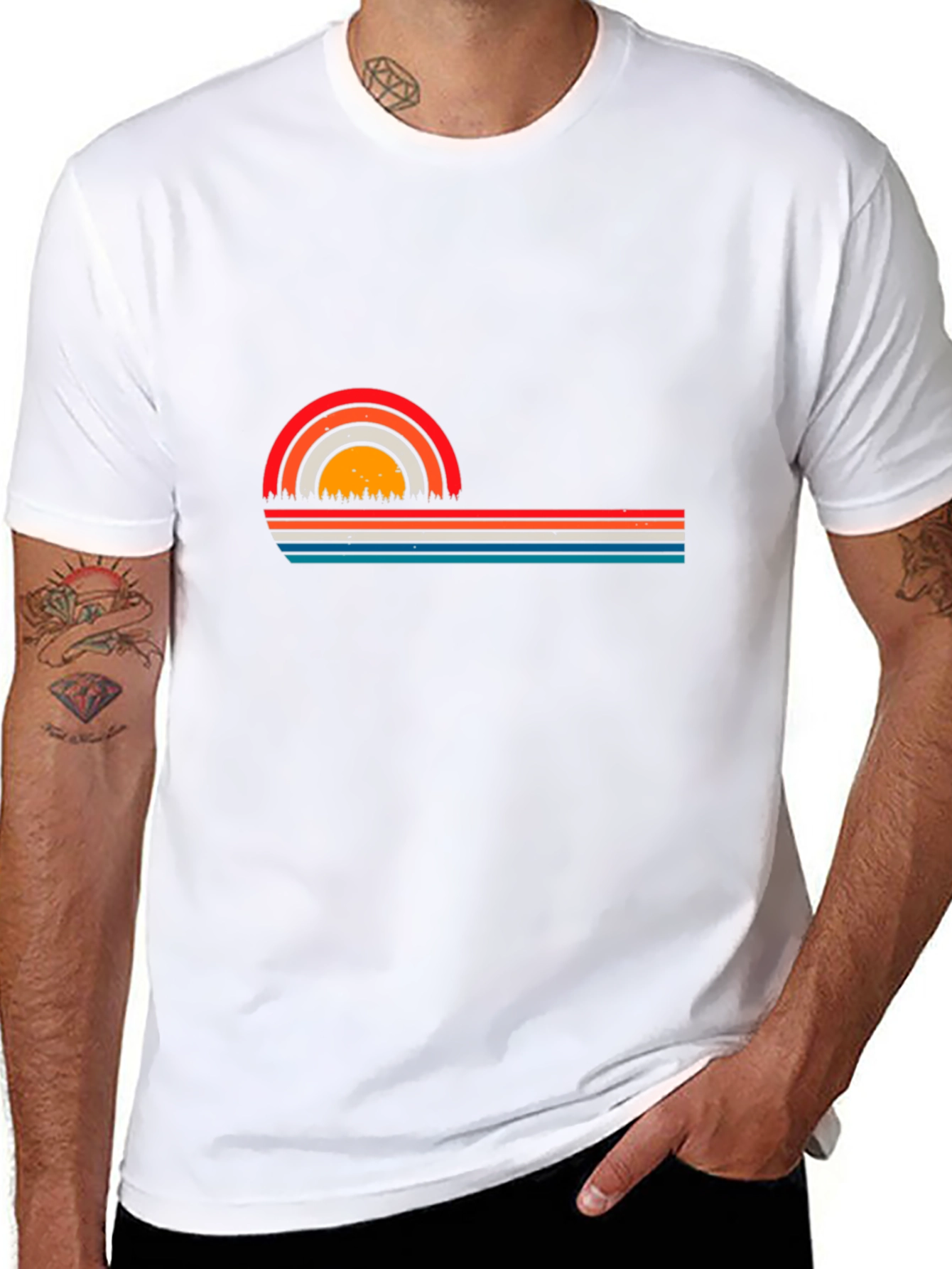 Retro Sunset Graphic T-Shirt