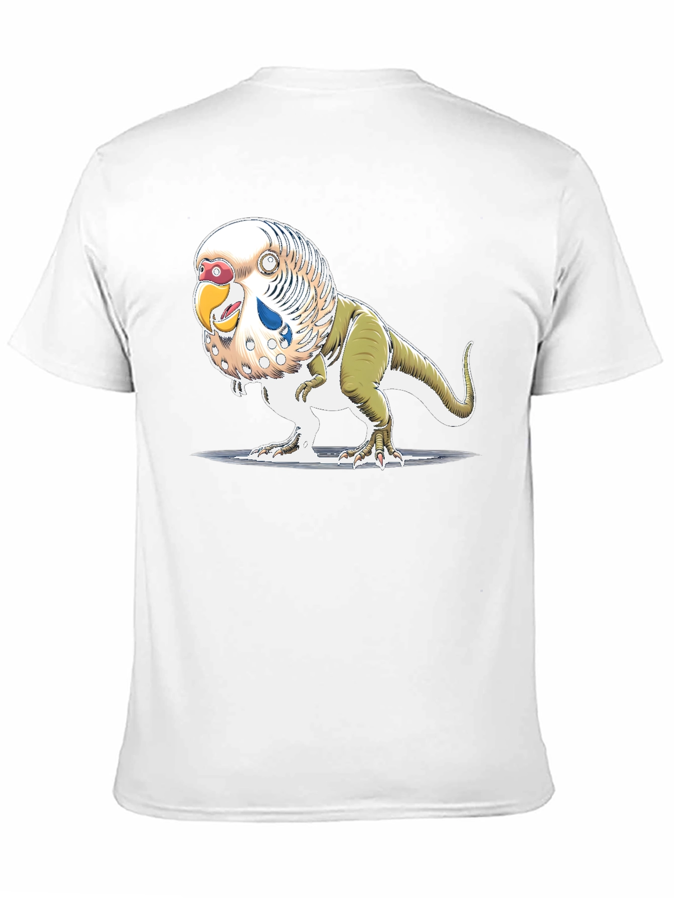 Parakeet Dinosaur T-Shirt - Unique Graphic Tee