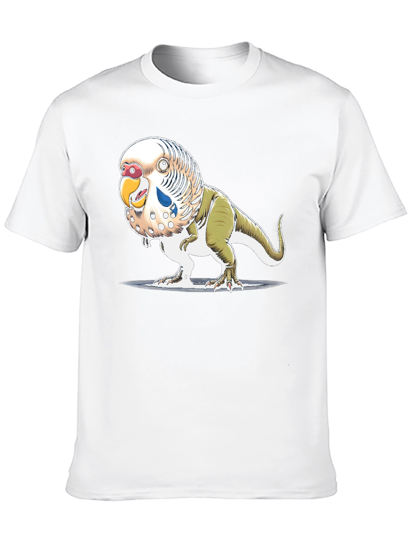 Parakeet Dinosaur T-Shirt - Unique Graphic Tee